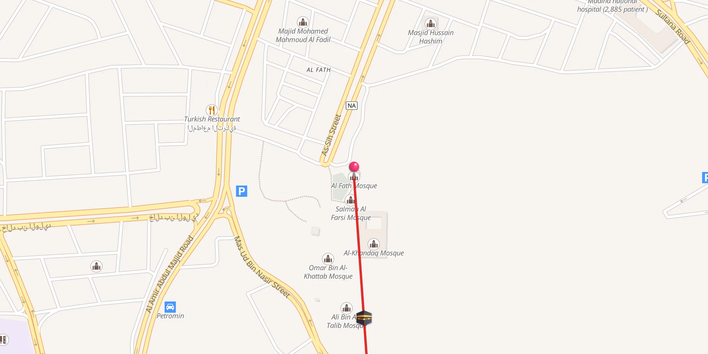 Carte de localisation : Al Fath Mosque