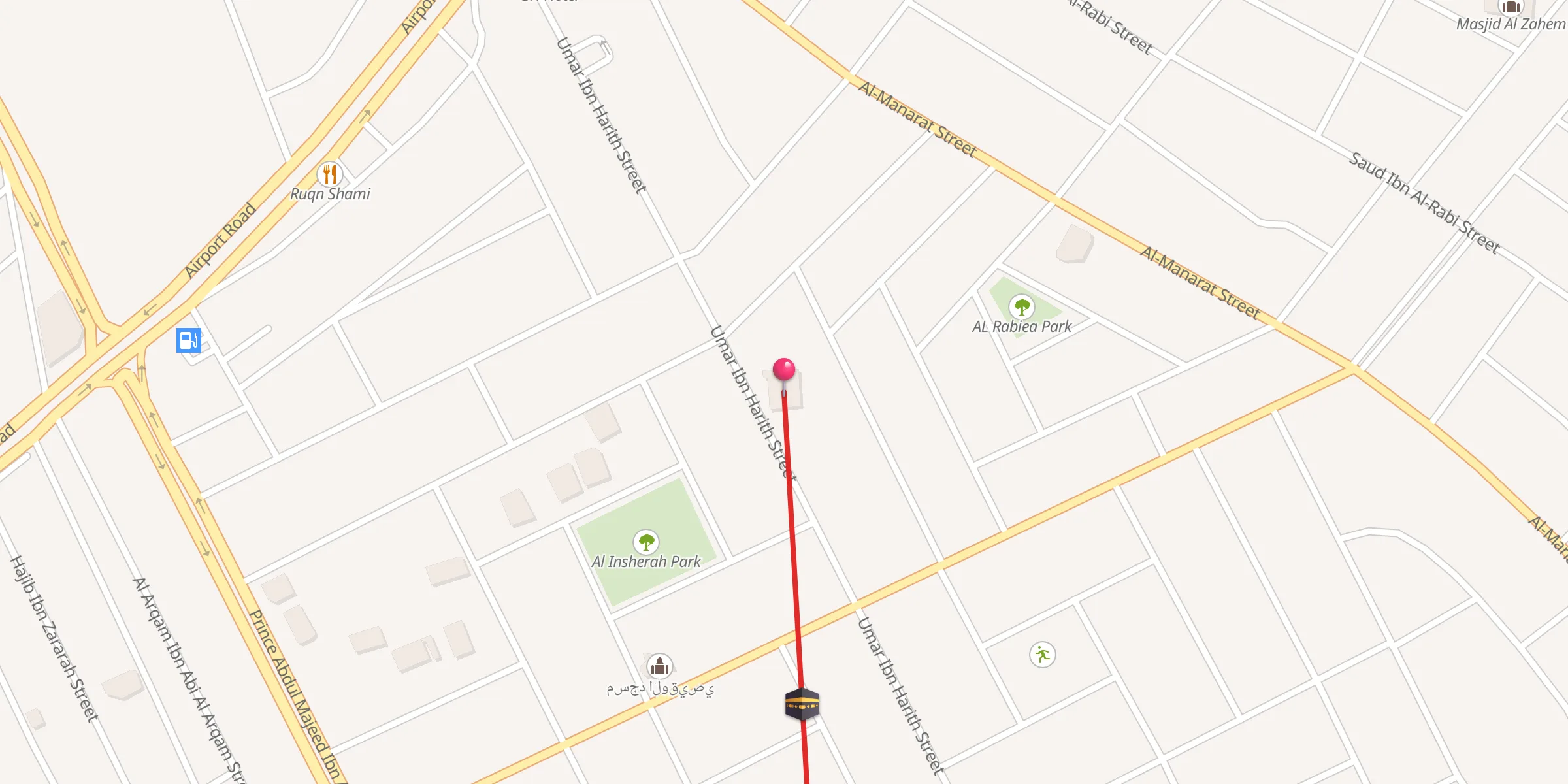 Carte de localisation : Masjid Ibn Baz