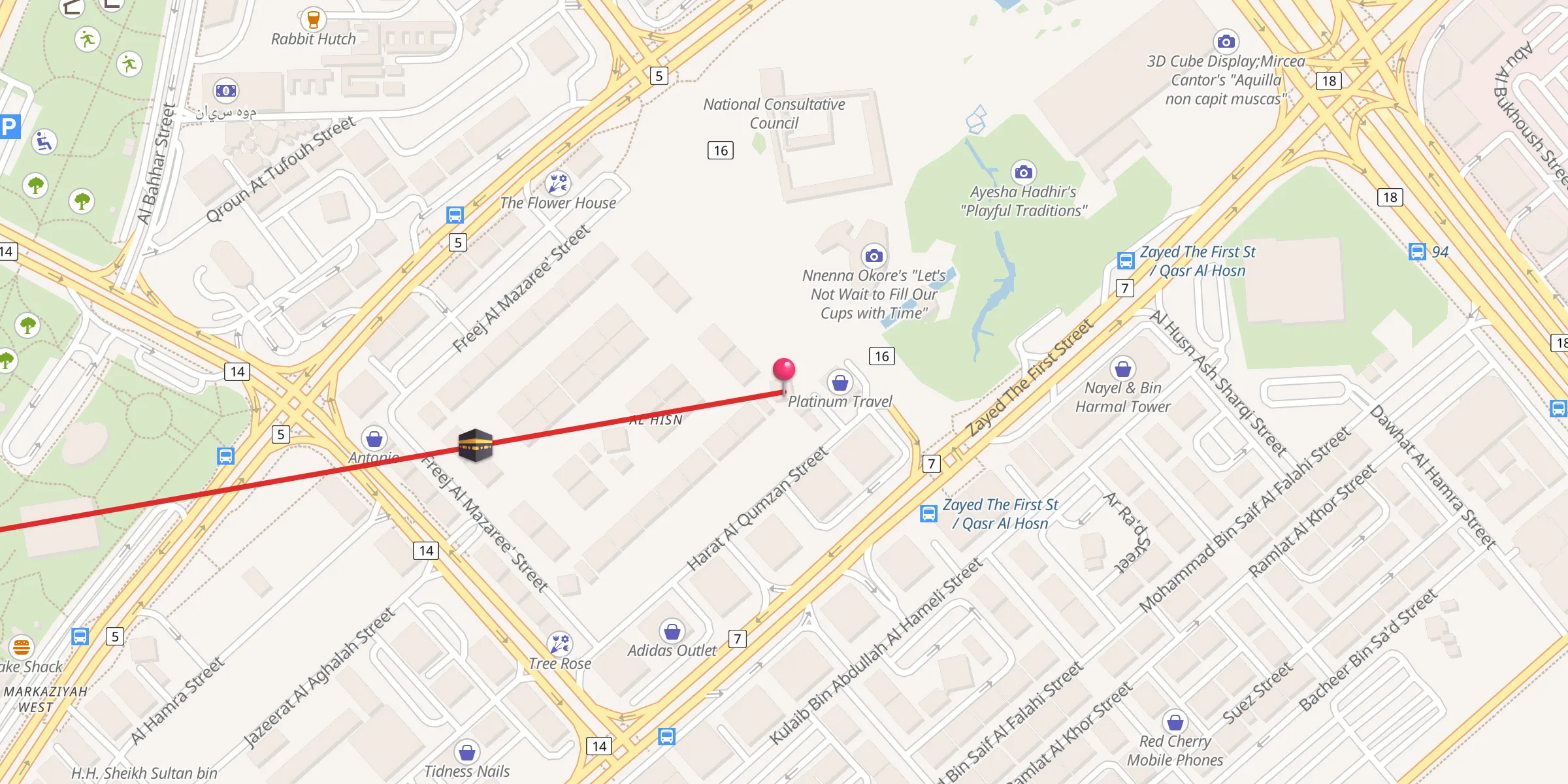 Carte de localisation : Muhammad Bin Masoud Al Muhairbi Mosque