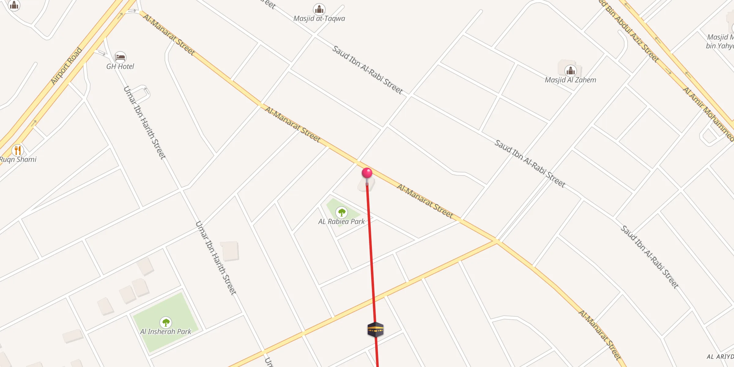 Carte de localisation : Masjid Al Manarat