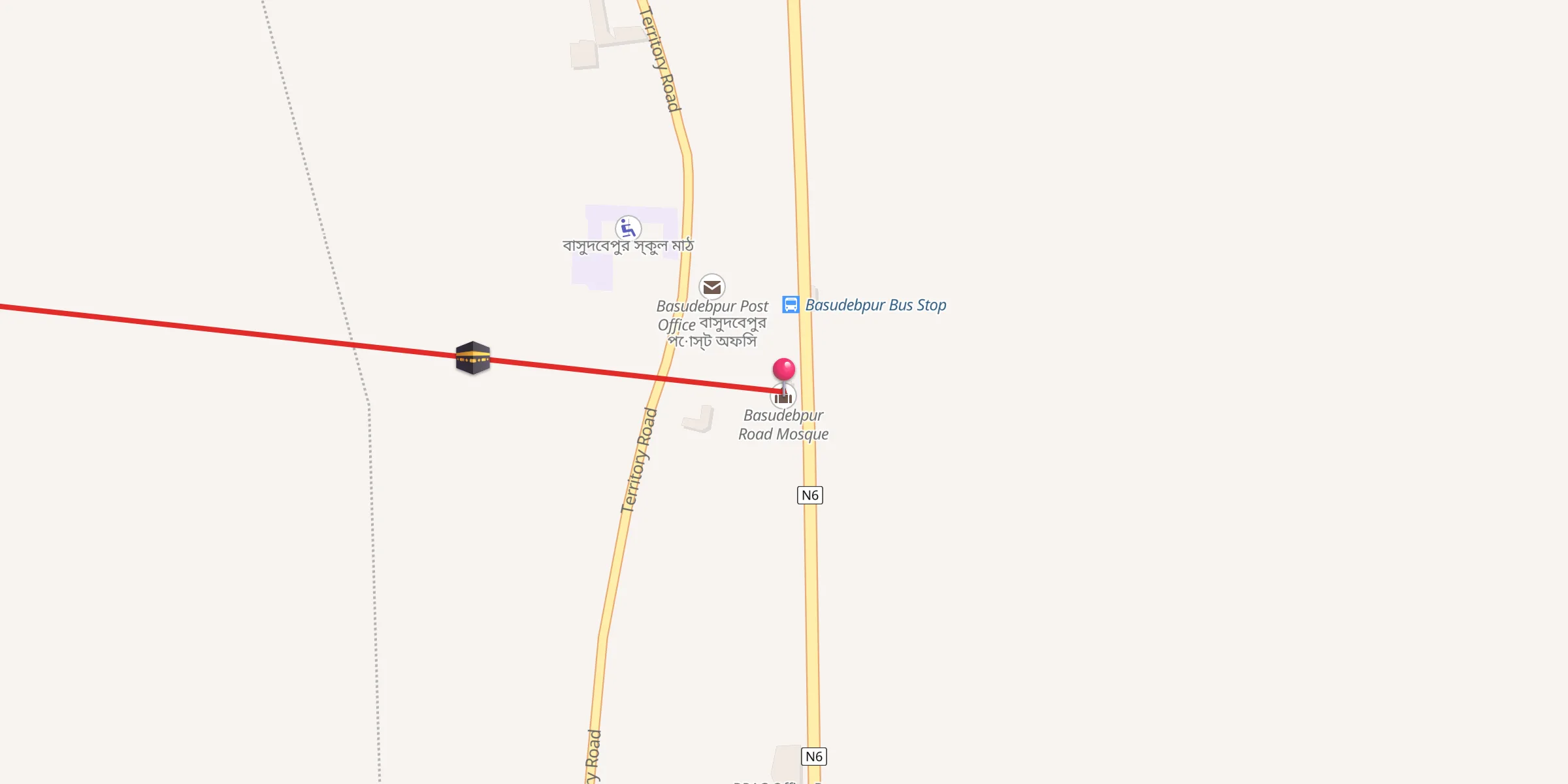 Carte de localisation : Basudebpur Road Mosque