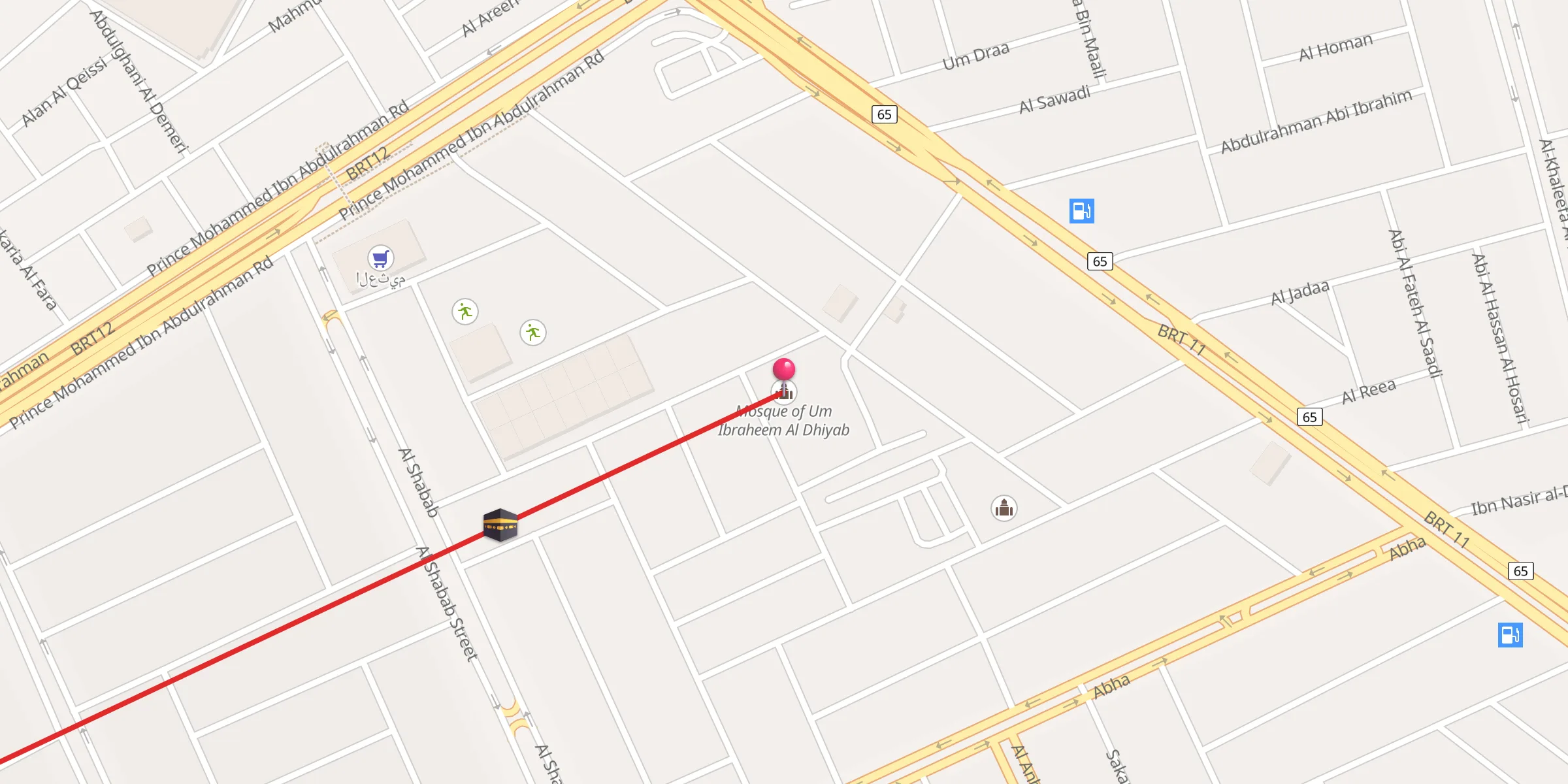 Carte de localisation : Mosque of Um Ibraheem Al Dhiyab