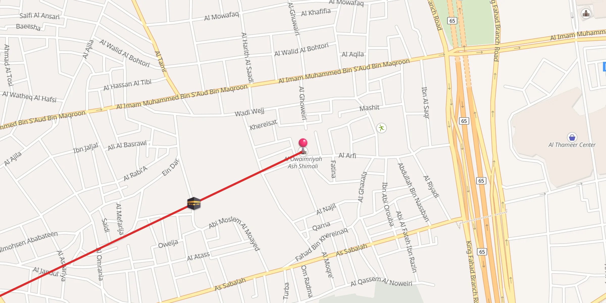 Carte de localisation : Al Owaimriyah Ash Shimali