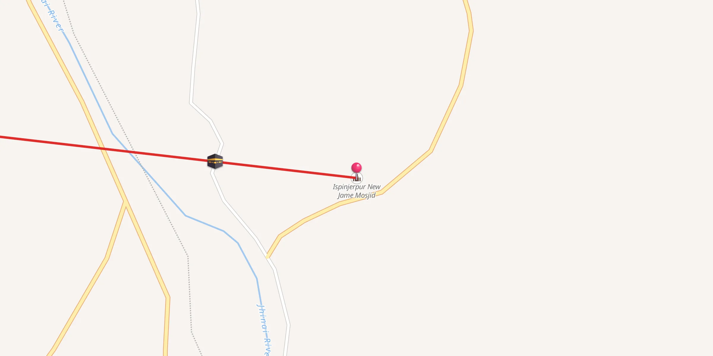 Carte de localisation : Ispinjerpur New Jame Mosjid