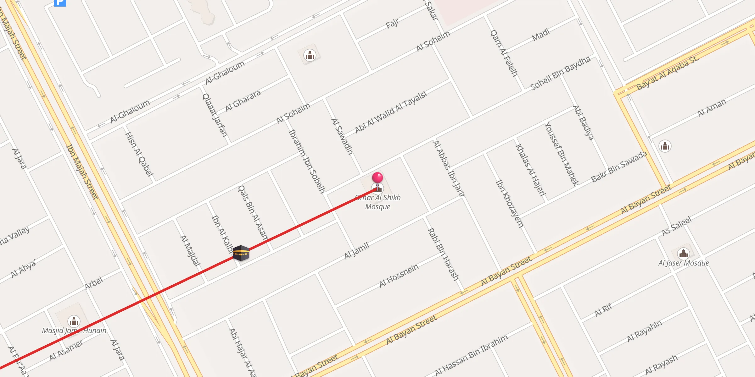Carte de localisation : Omar Al Shikh Mosque