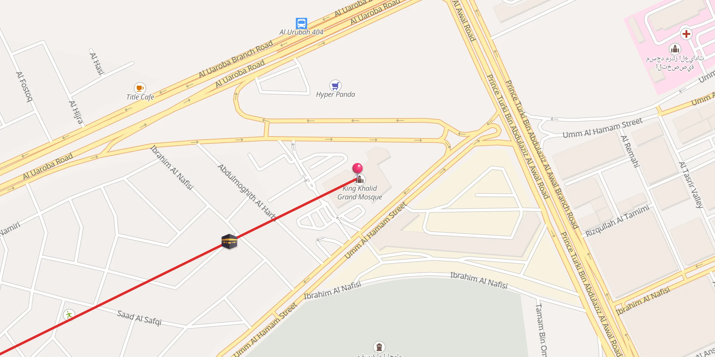 Carte de localisation : King Khalid Grand Mosque