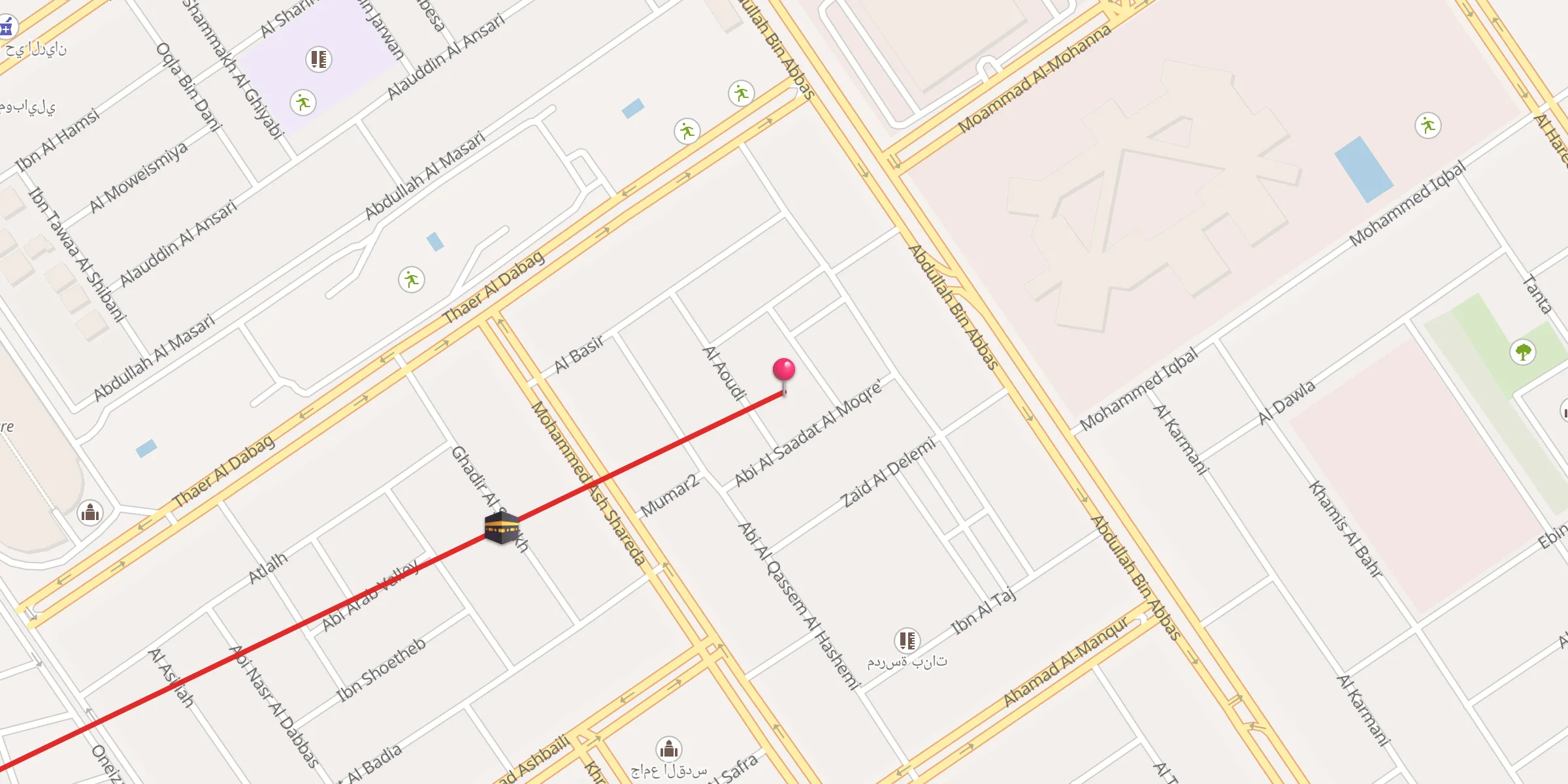 Carte de localisation : Abd Allah Al Mubereick
