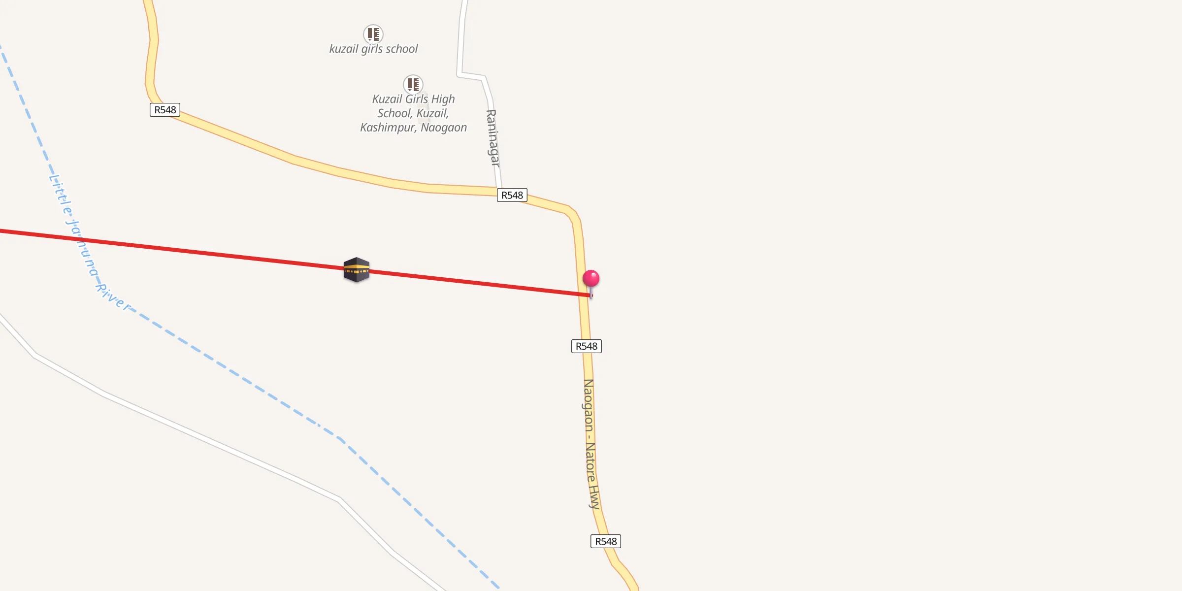 Carte de localisation : Durgapur Jame Mosjid, Naogaon - Natore Hwy, Naogaon