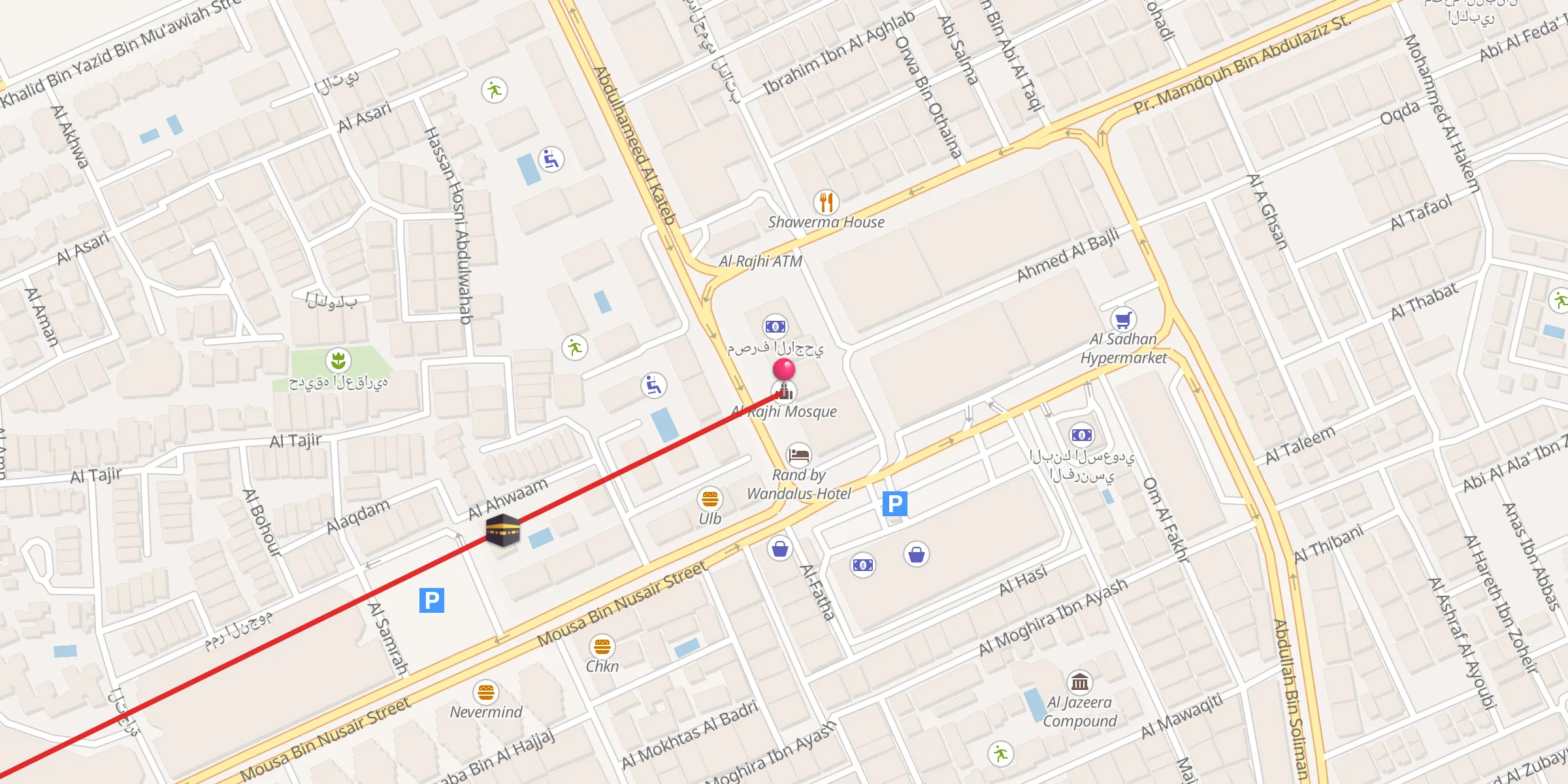 Carte de localisation : Al Rajhi Mosque