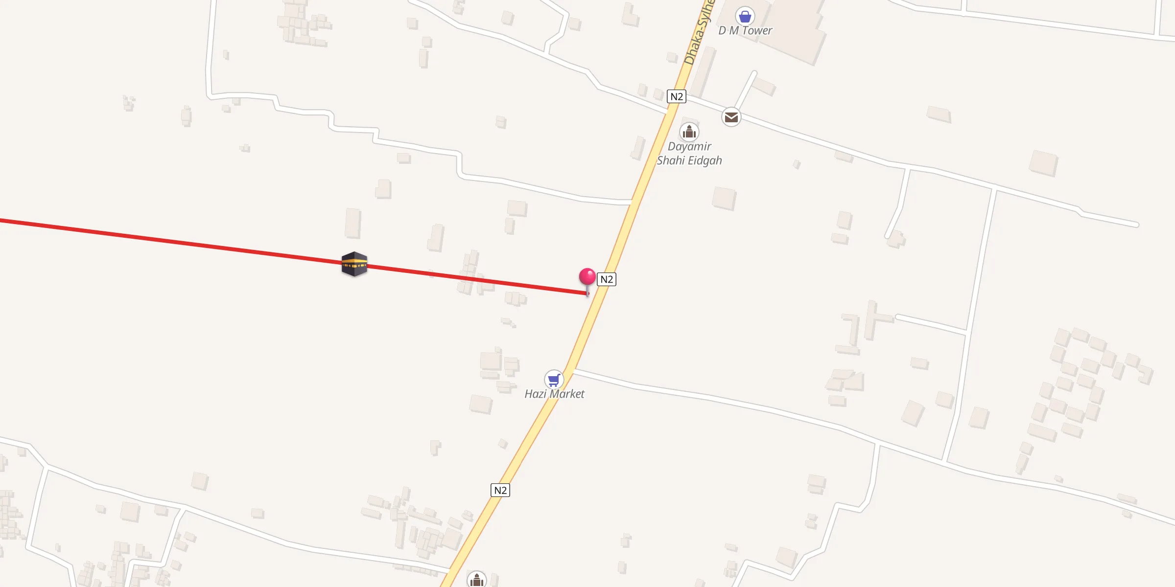 Carte de localisation : Attaullah Jame Mosjid