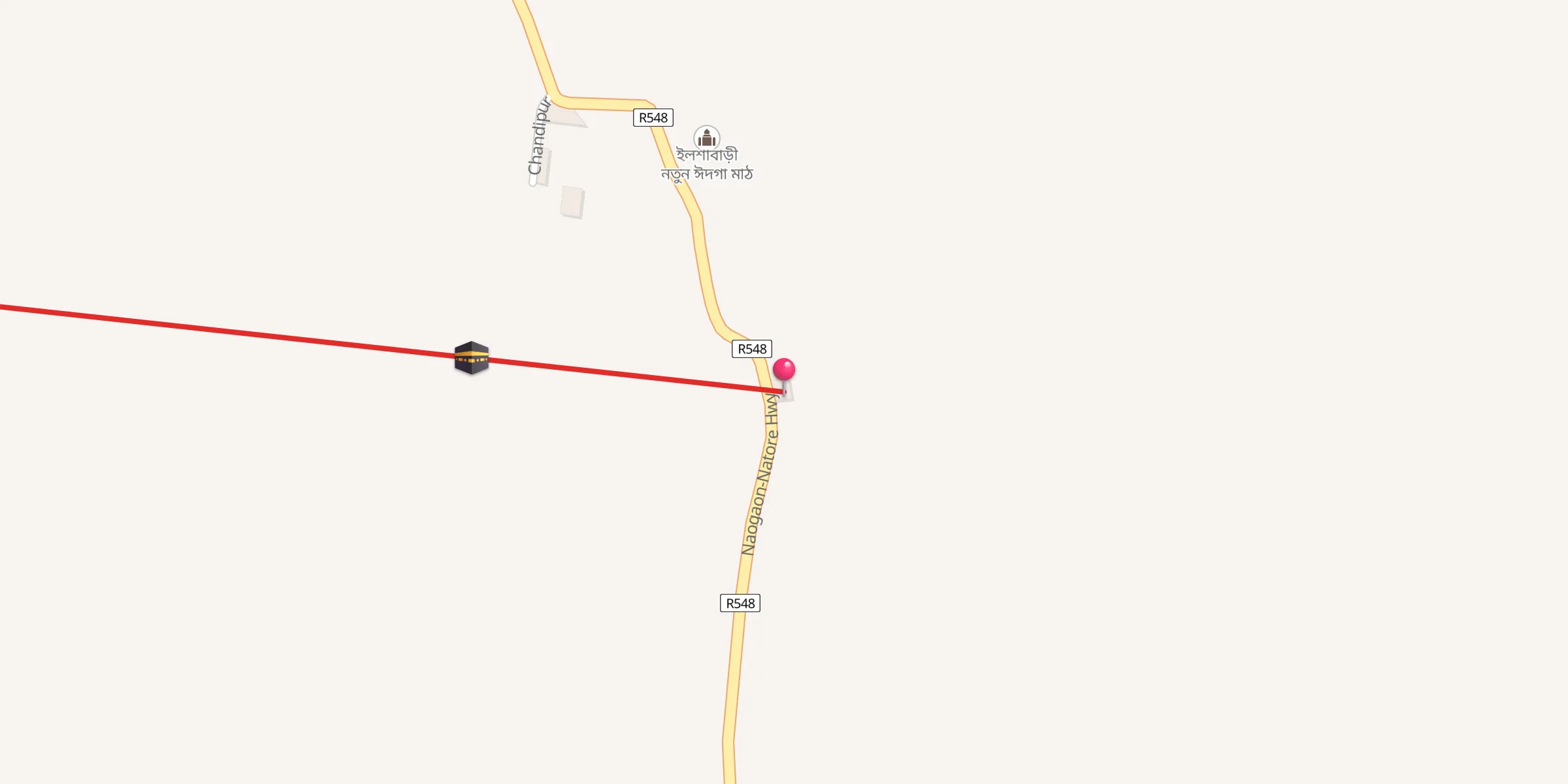 Carte de localisation : Baitul Ibad Jame Masjid, Ilsabari Naogaon, Naogaon - Natore Hwy, Naogaon
