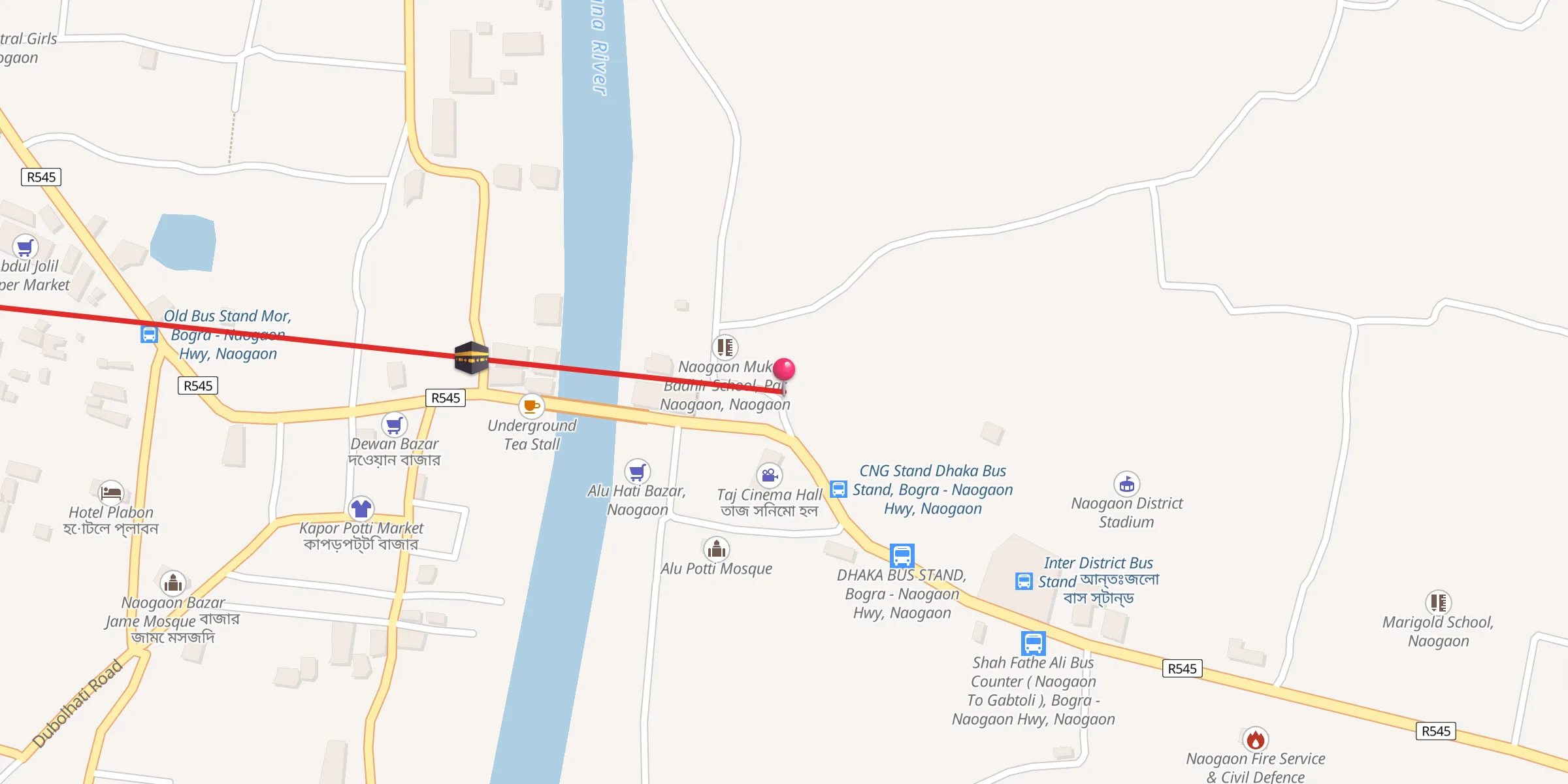 Carte de localisation : Baitul Mamur Jame Mosjid