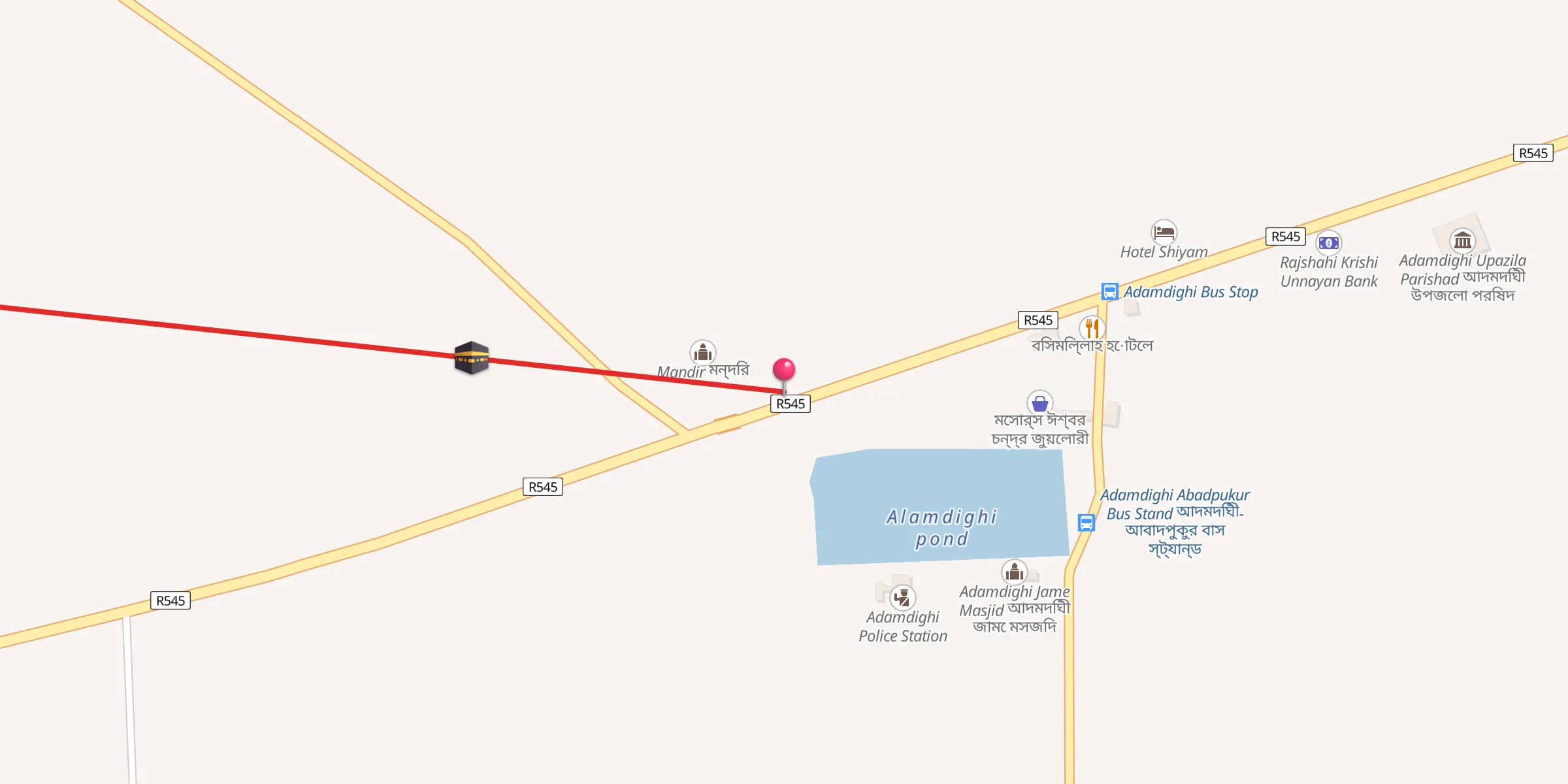Carte de localisation : Gohat Jame Masjid গোহাট জামে মসজিদ