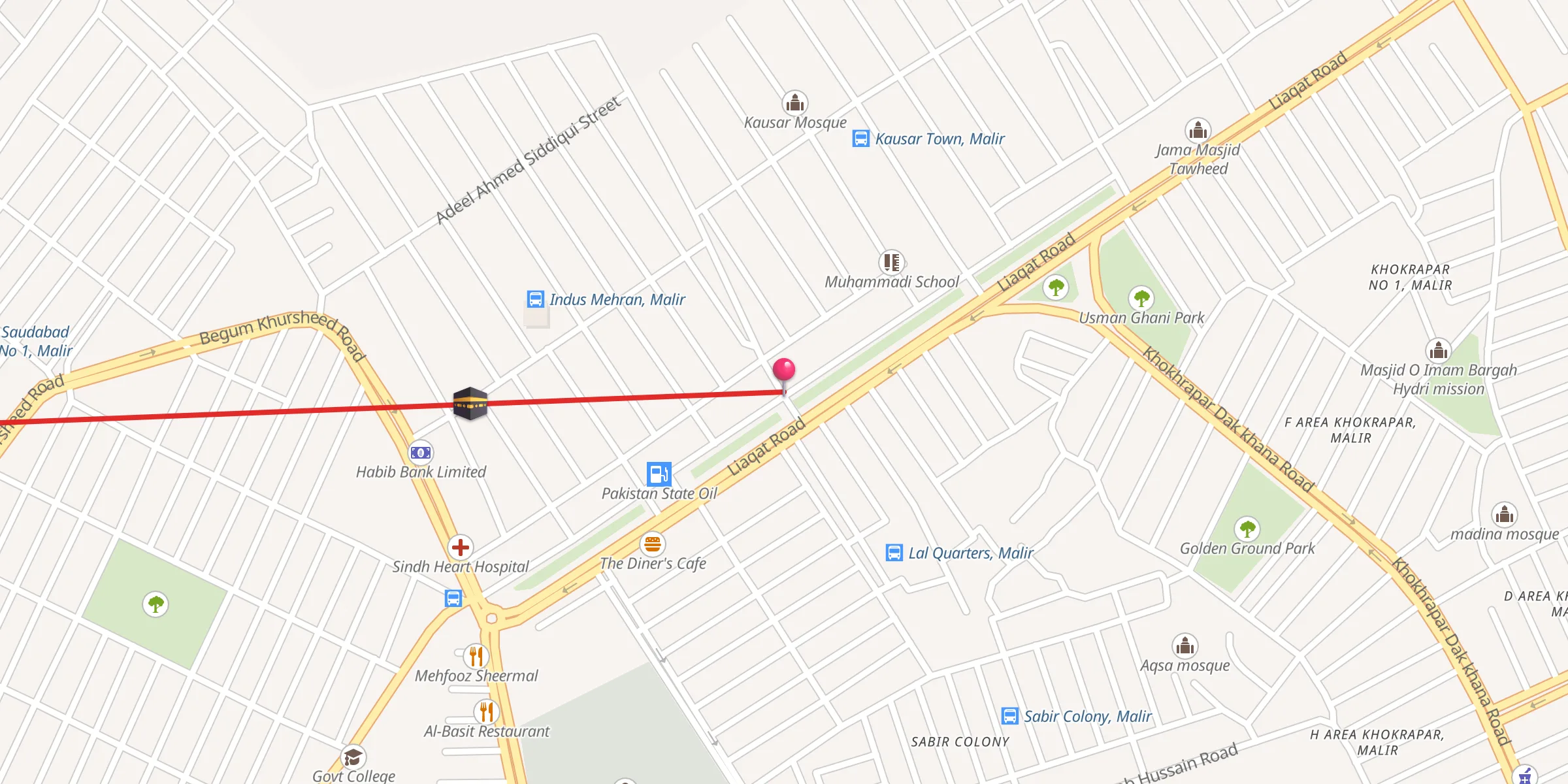 Carte de localisation : Al Habib Masjid
