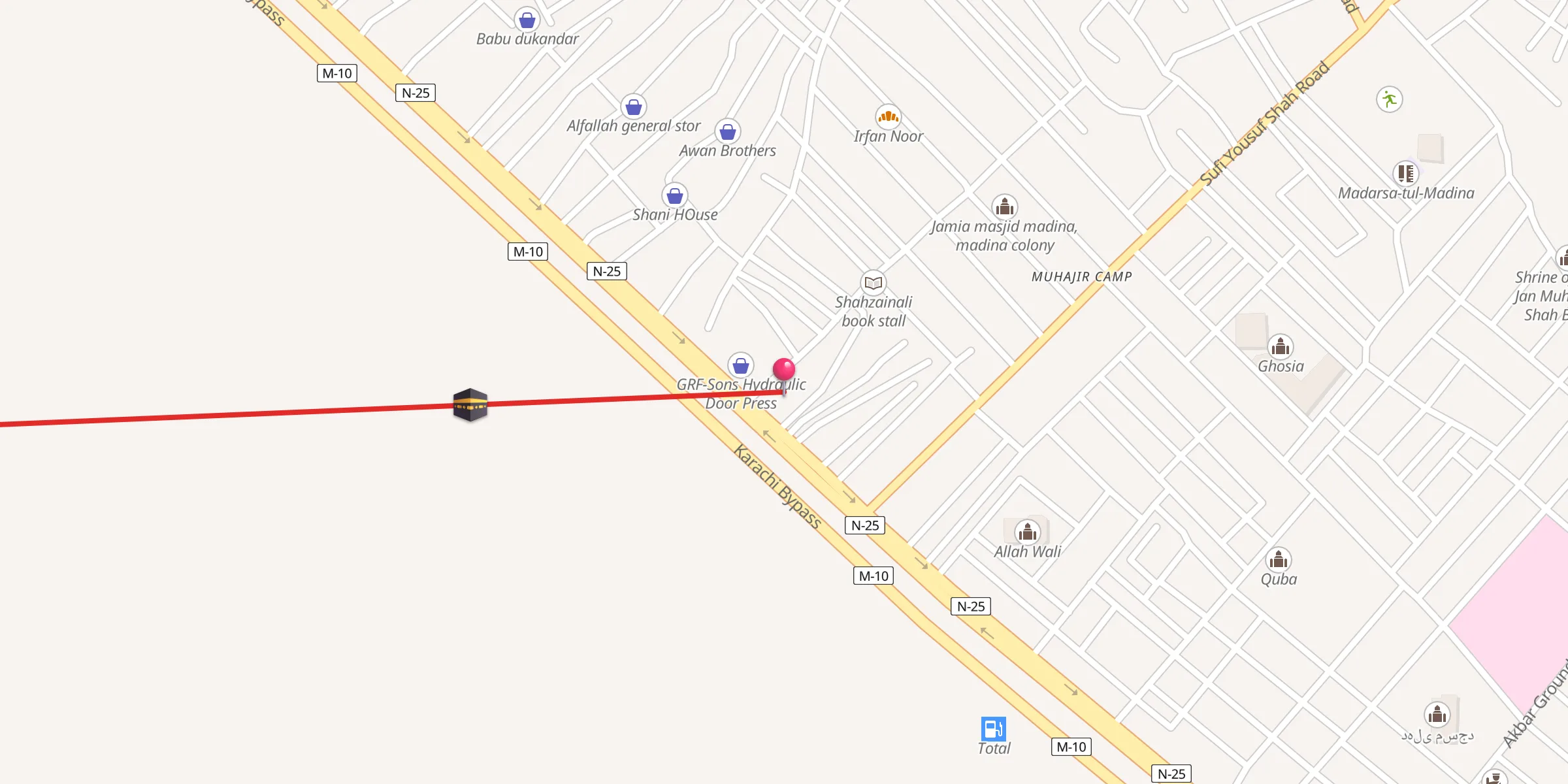 Carte de localisation : Rabbani Masjid