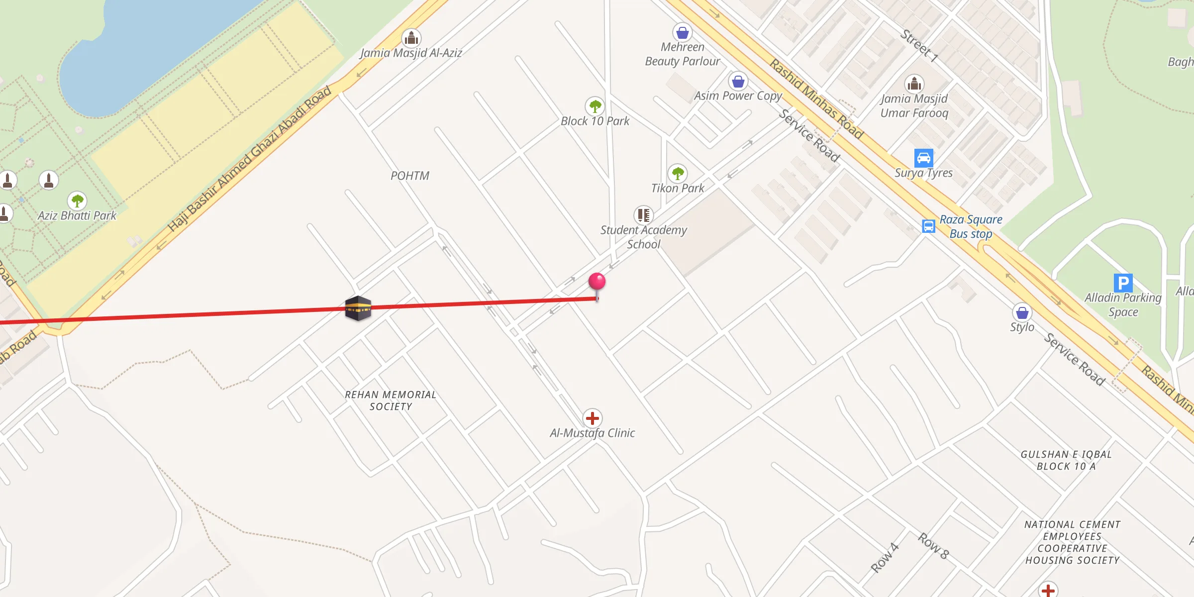 Carte de localisation : Masjid-e-Tayyaba