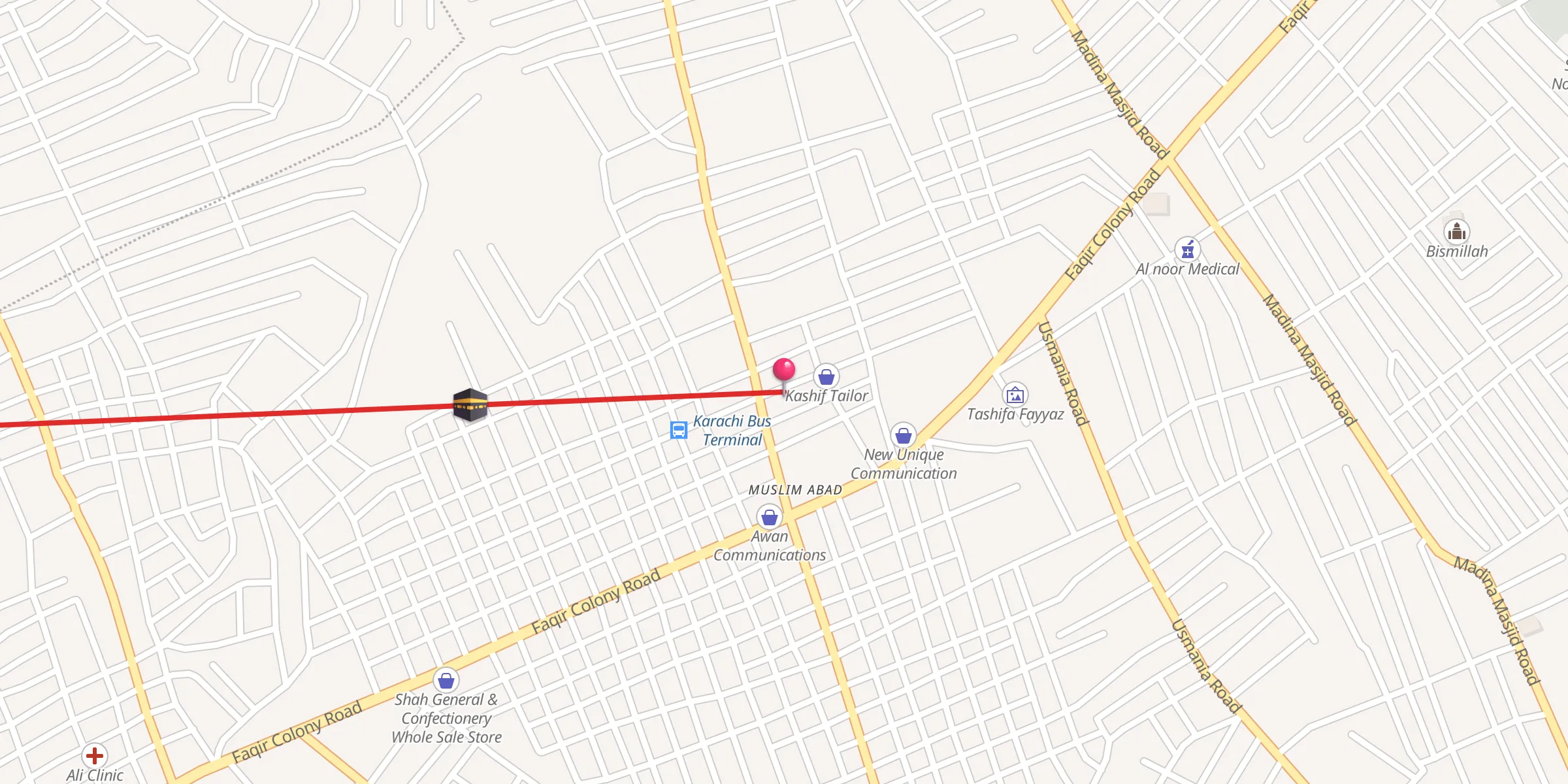 Carte de localisation : Allah Wali Masjid