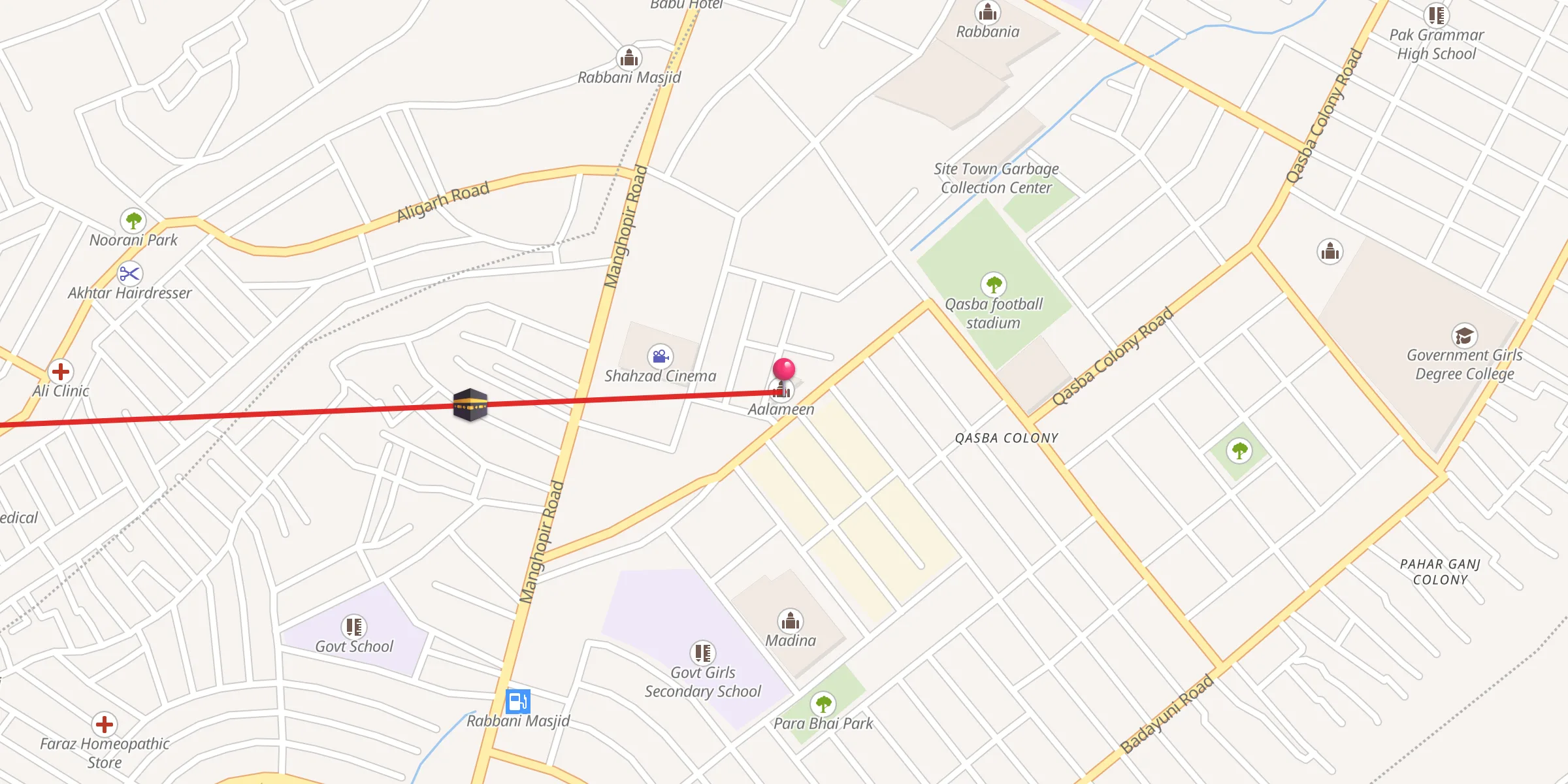 Carte de localisation : Aalameen