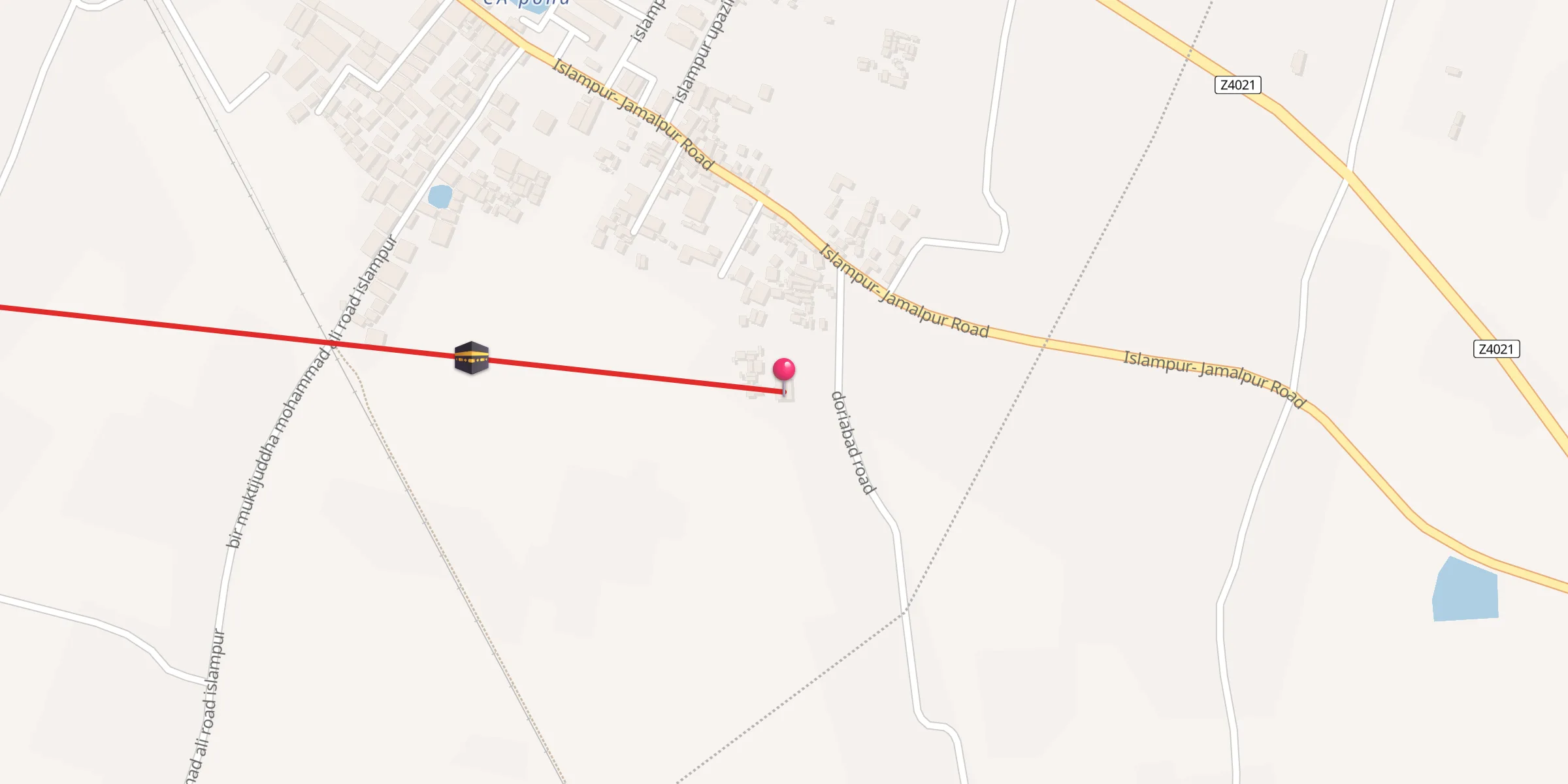 Carte de localisation : Doriabad jame mosjid
