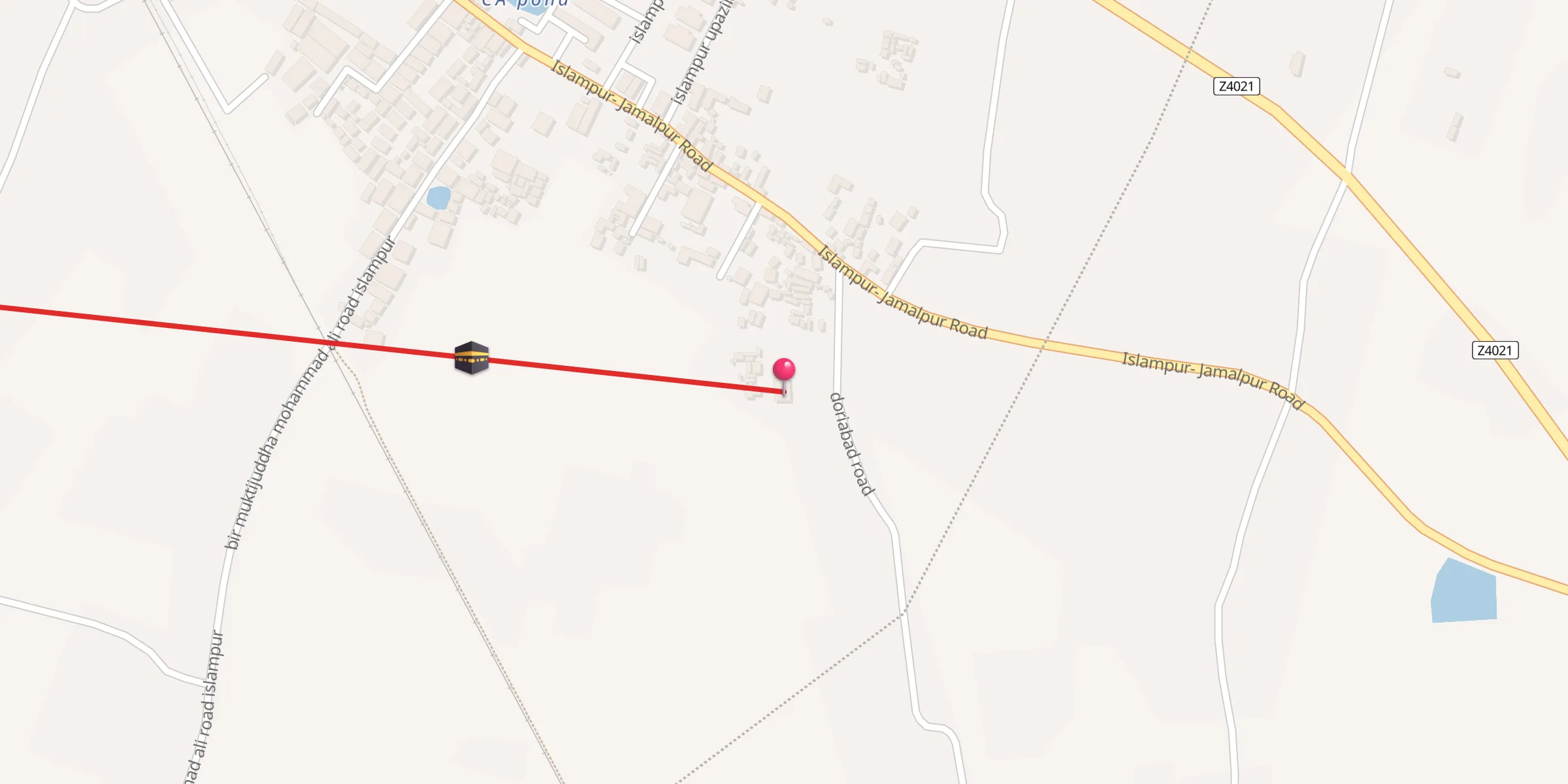 Carte de localisation : doriabad jame mosque