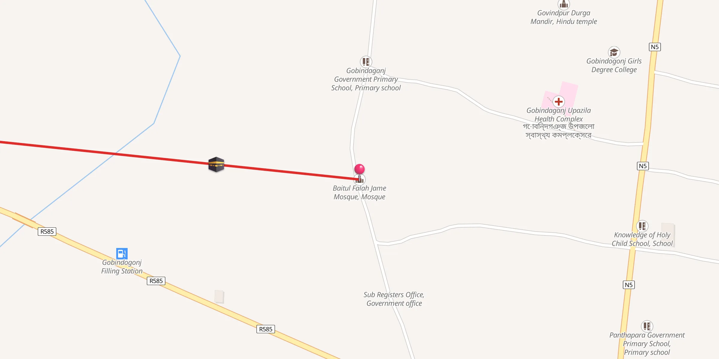 Carte de localisation : Baitul Falah Jame Mosque, Mosque