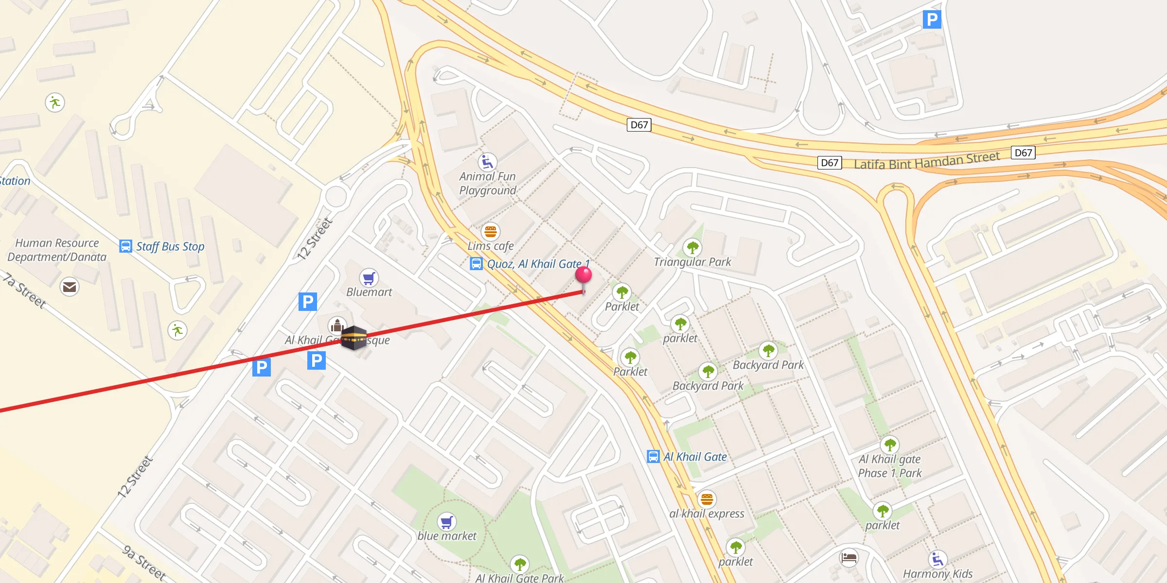 Carte de localisation : Al Khail Mosque at Phase 1