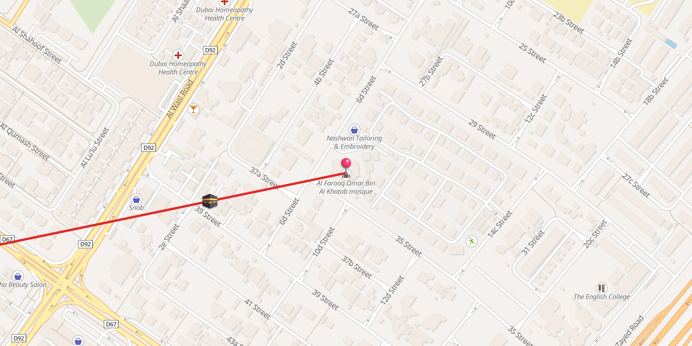 Carte de localisation : Al Farooq Omar Bin Al Khattab