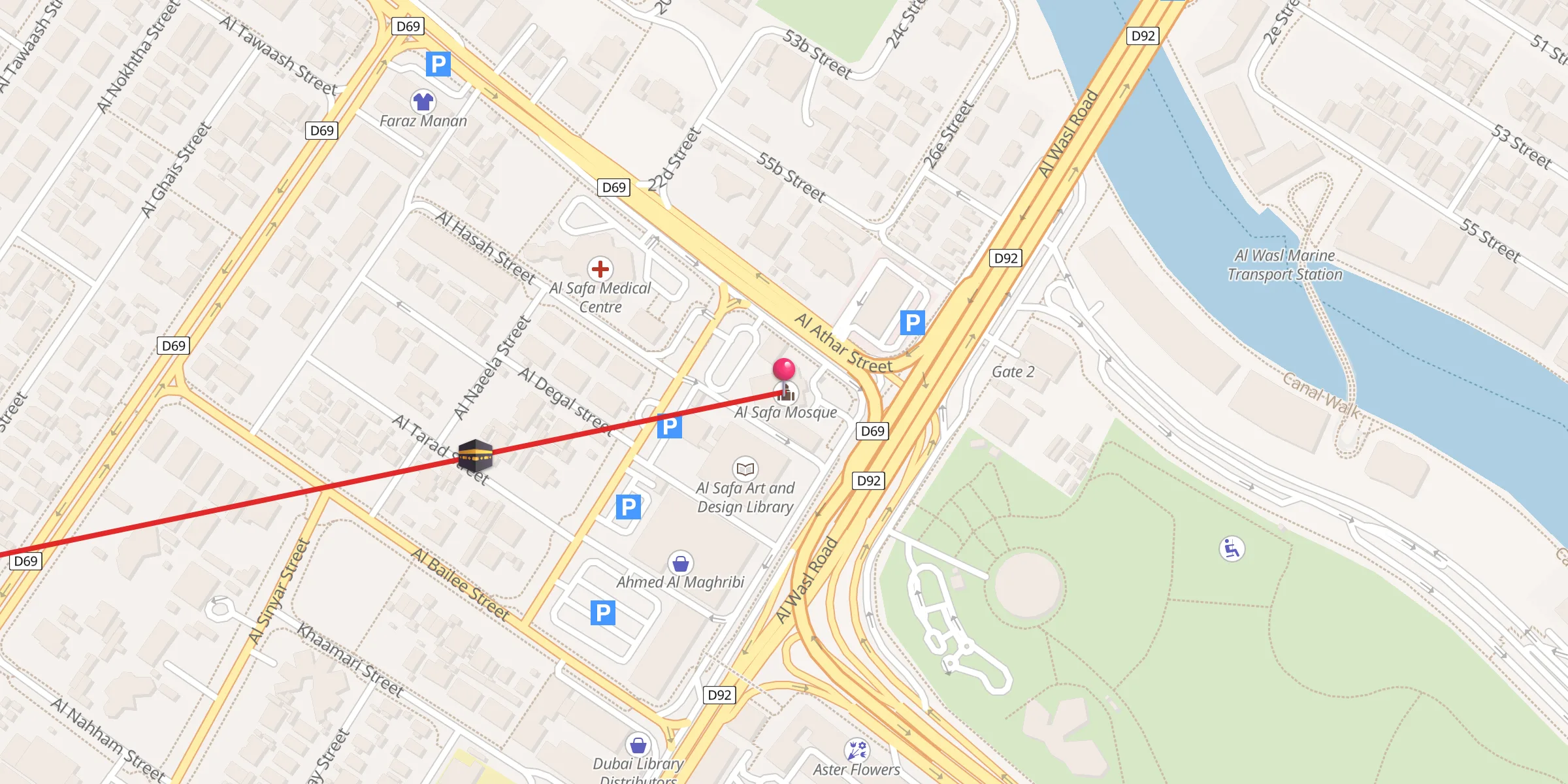 Carte de localisation : Al Safa Mosque