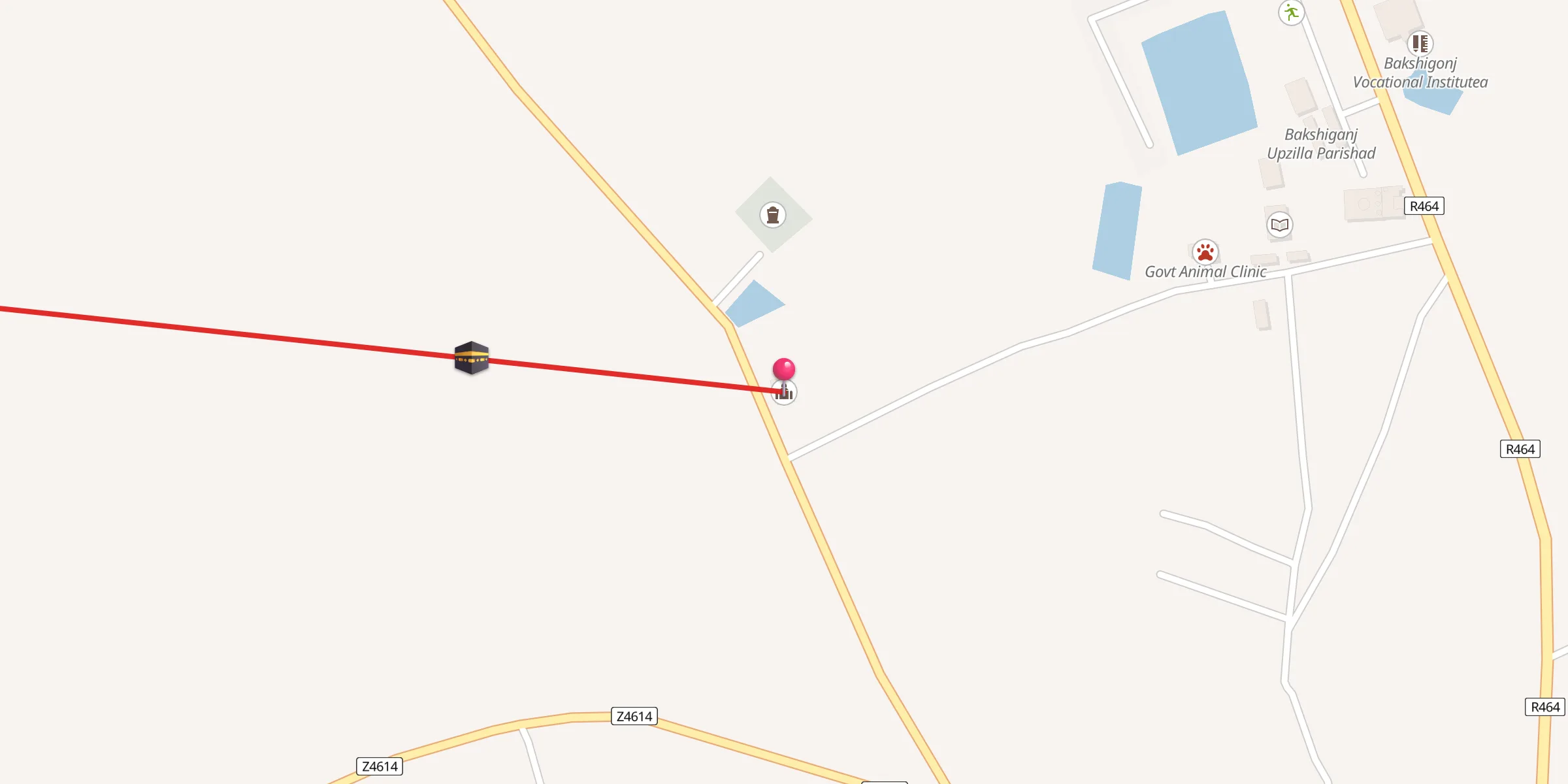 Carte de localisation : Mosquée