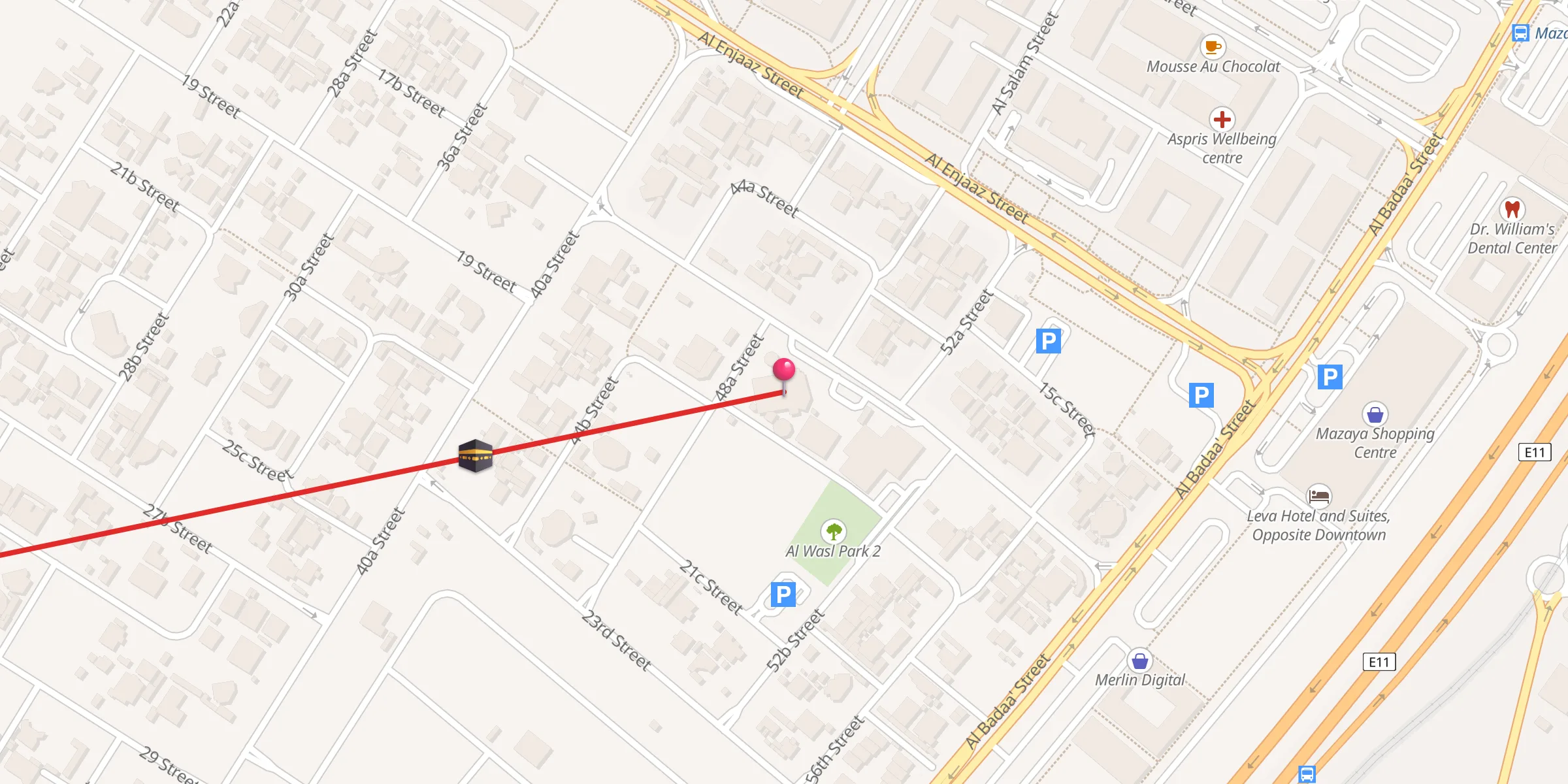 Carte de localisation : Al Qasimi Mosque