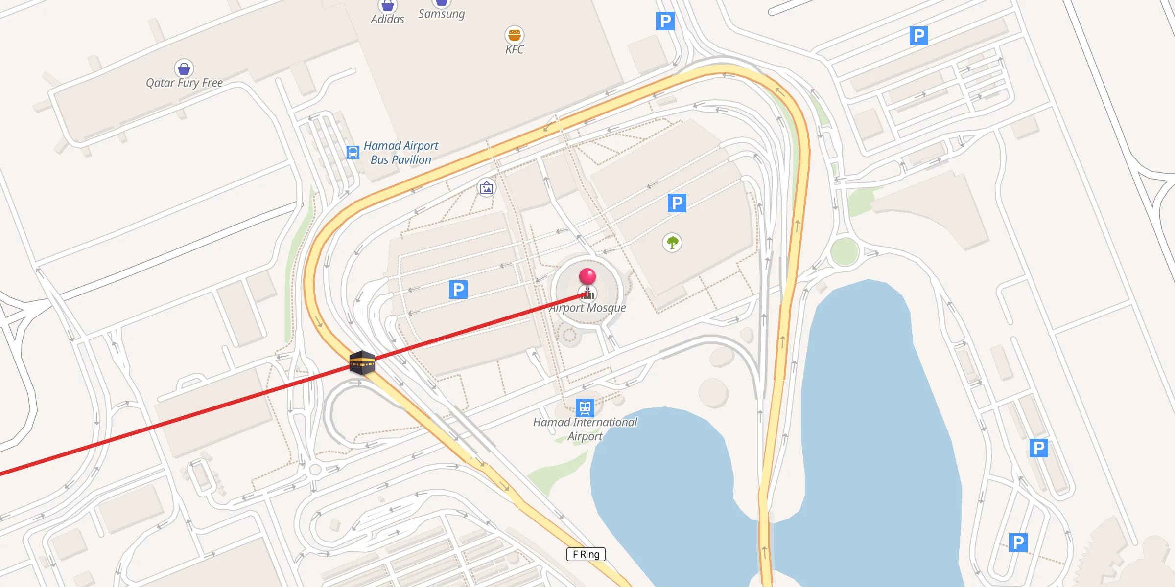 Carte de localisation : Airport Mosque