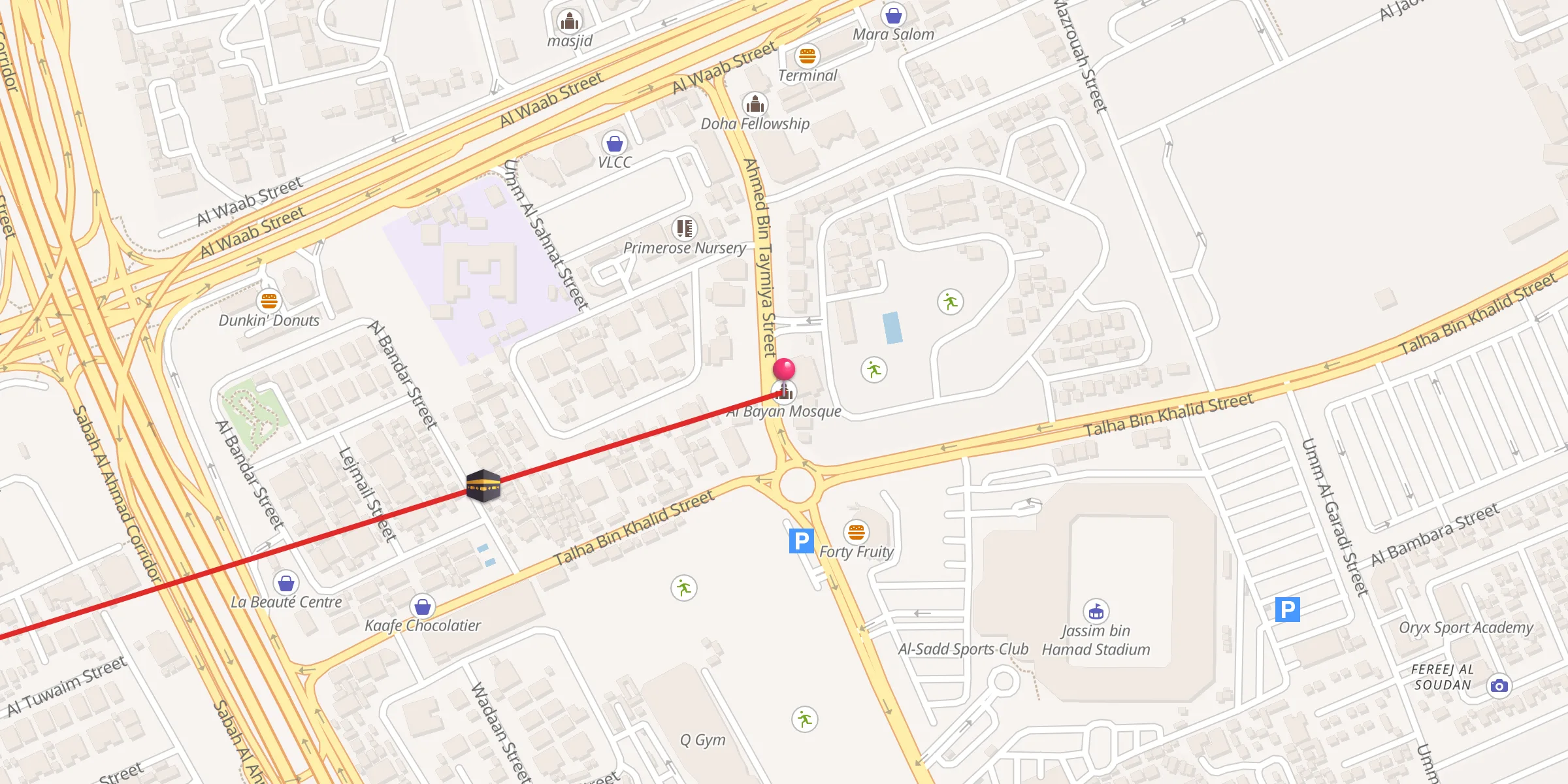 Carte de localisation : Al Bayan Mosque