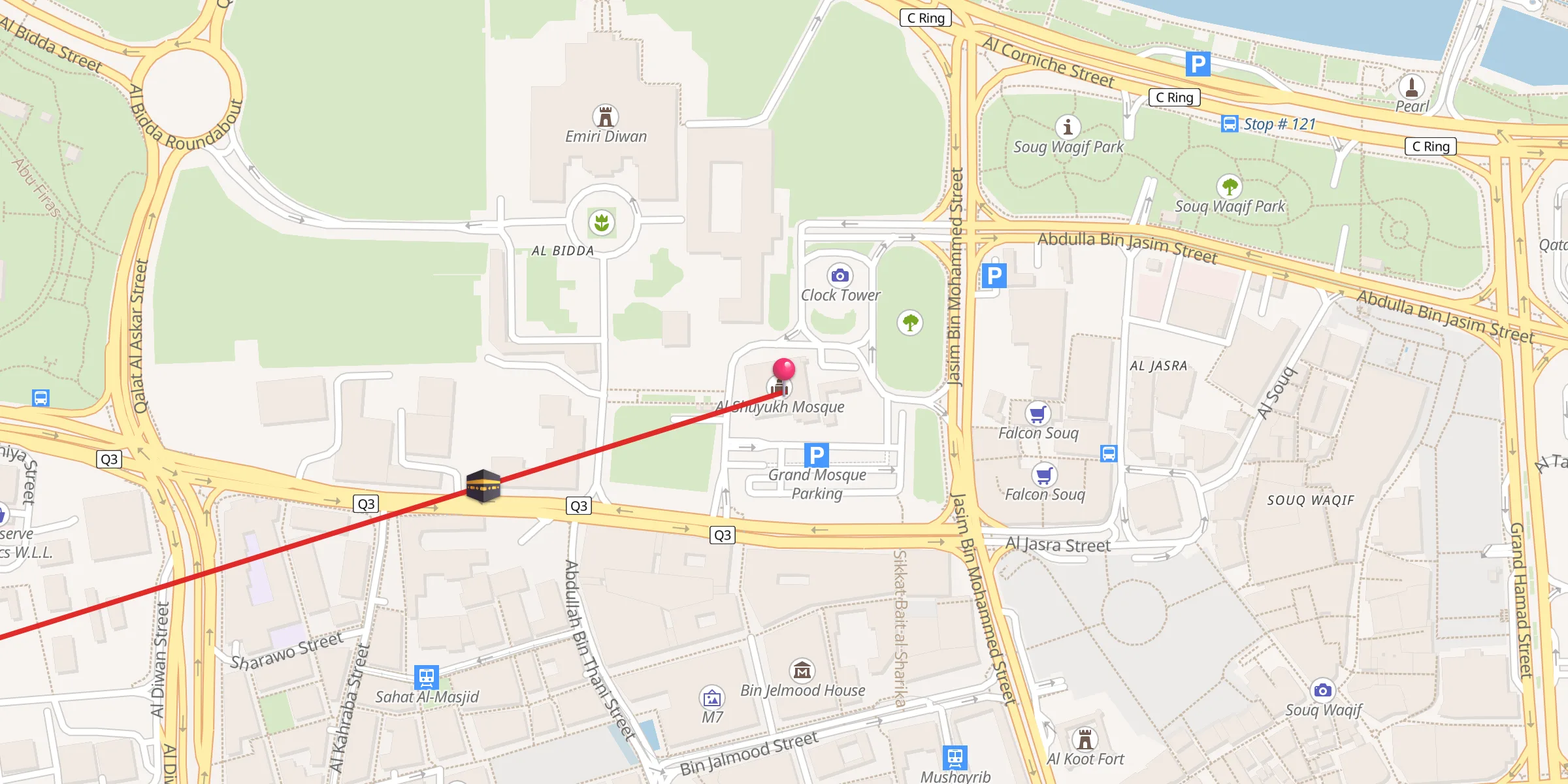 Carte de localisation : Al Shuyukh Mosque