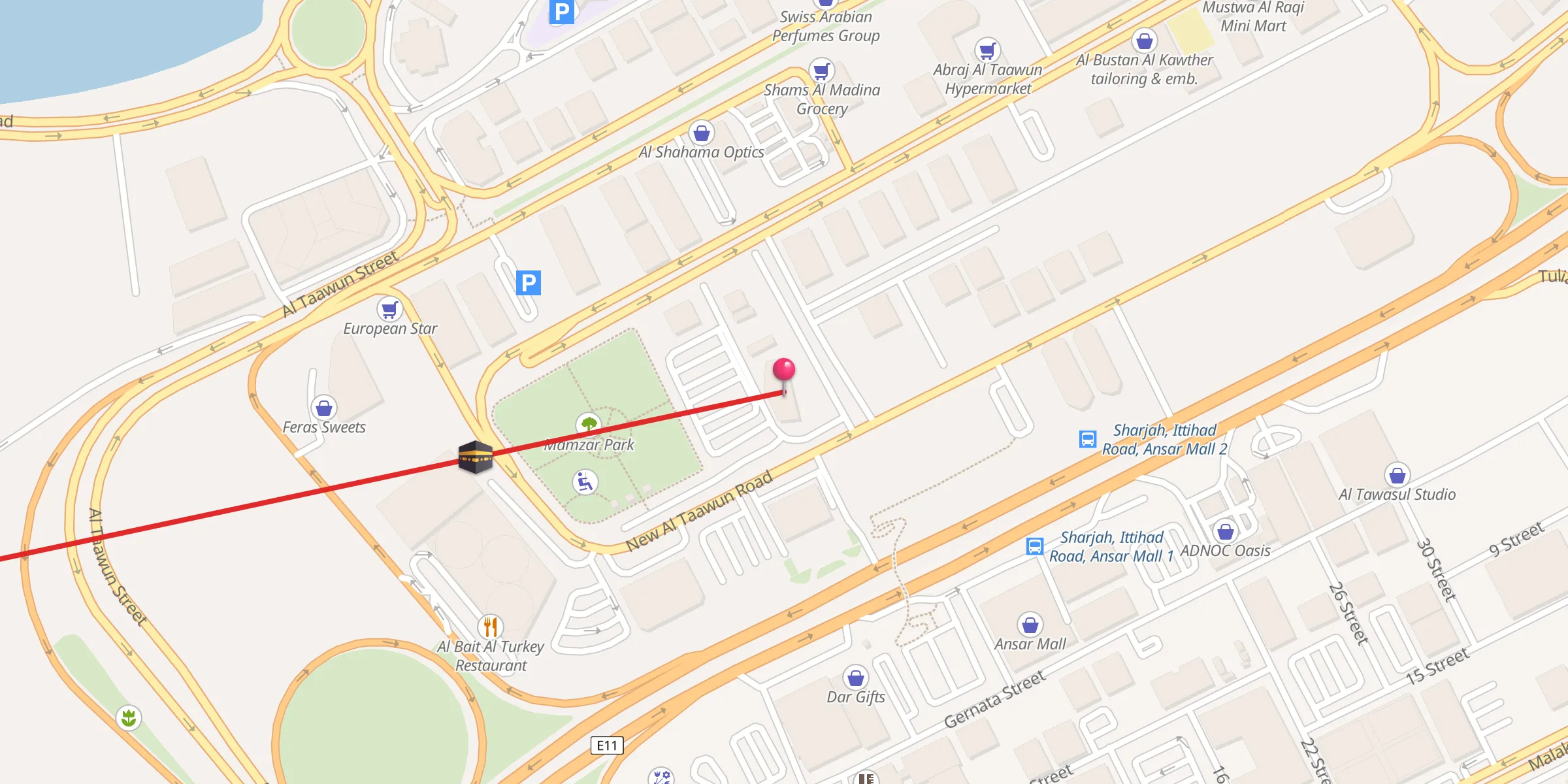 Carte de localisation : Al Majid Mosque