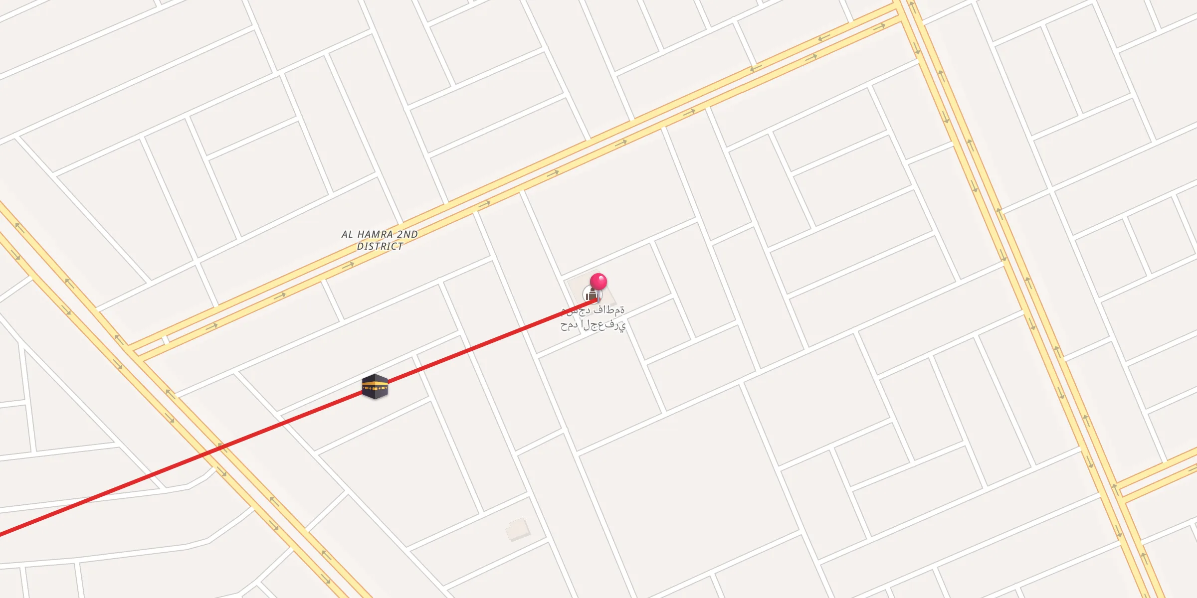 Carte de localisation : مسجد فاطمة حمد الجعفري