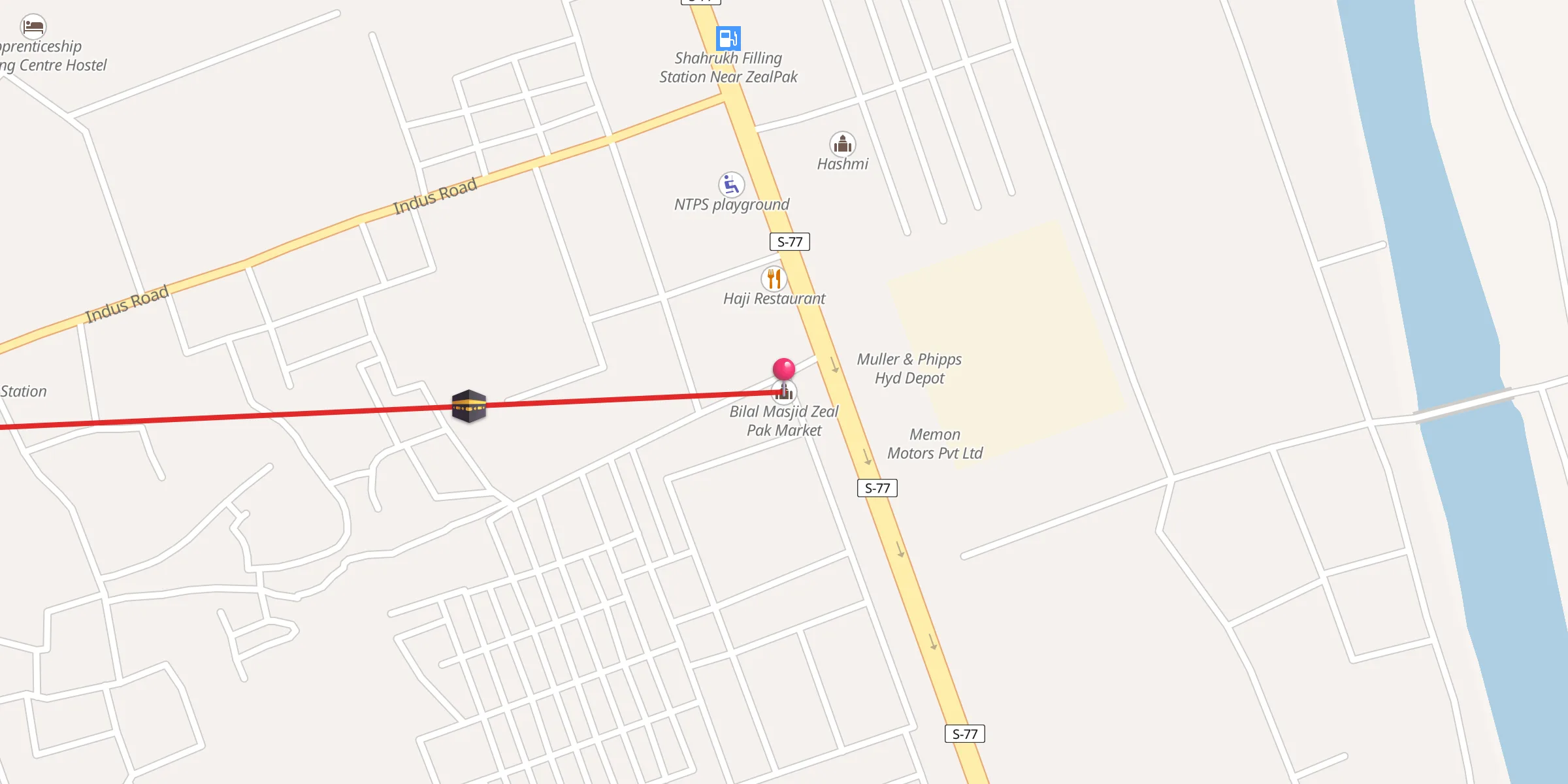 Carte de localisation : Bilal Masjid Zeal Pak Market