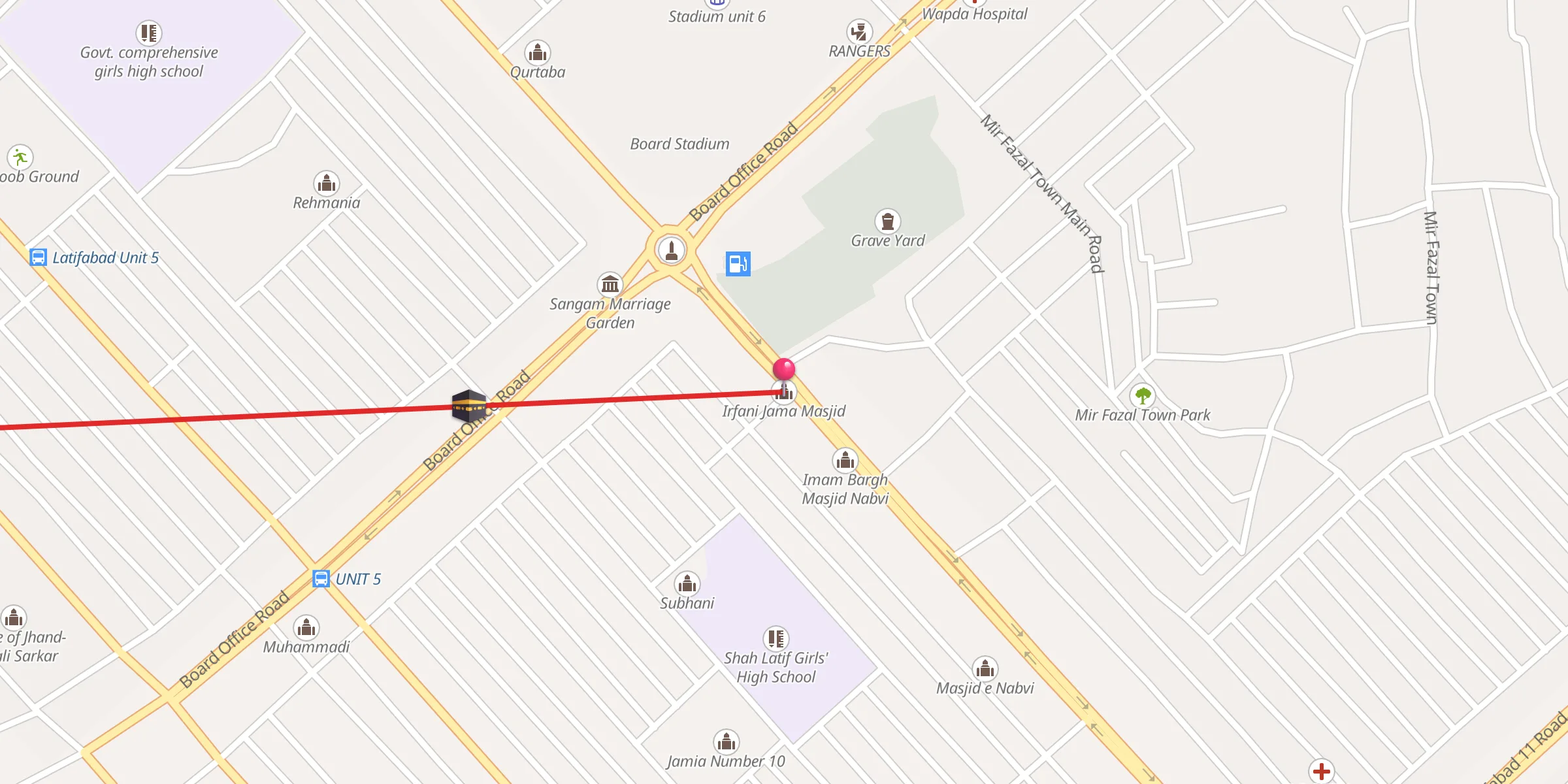 Carte de localisation : Irfani Jama Masjid