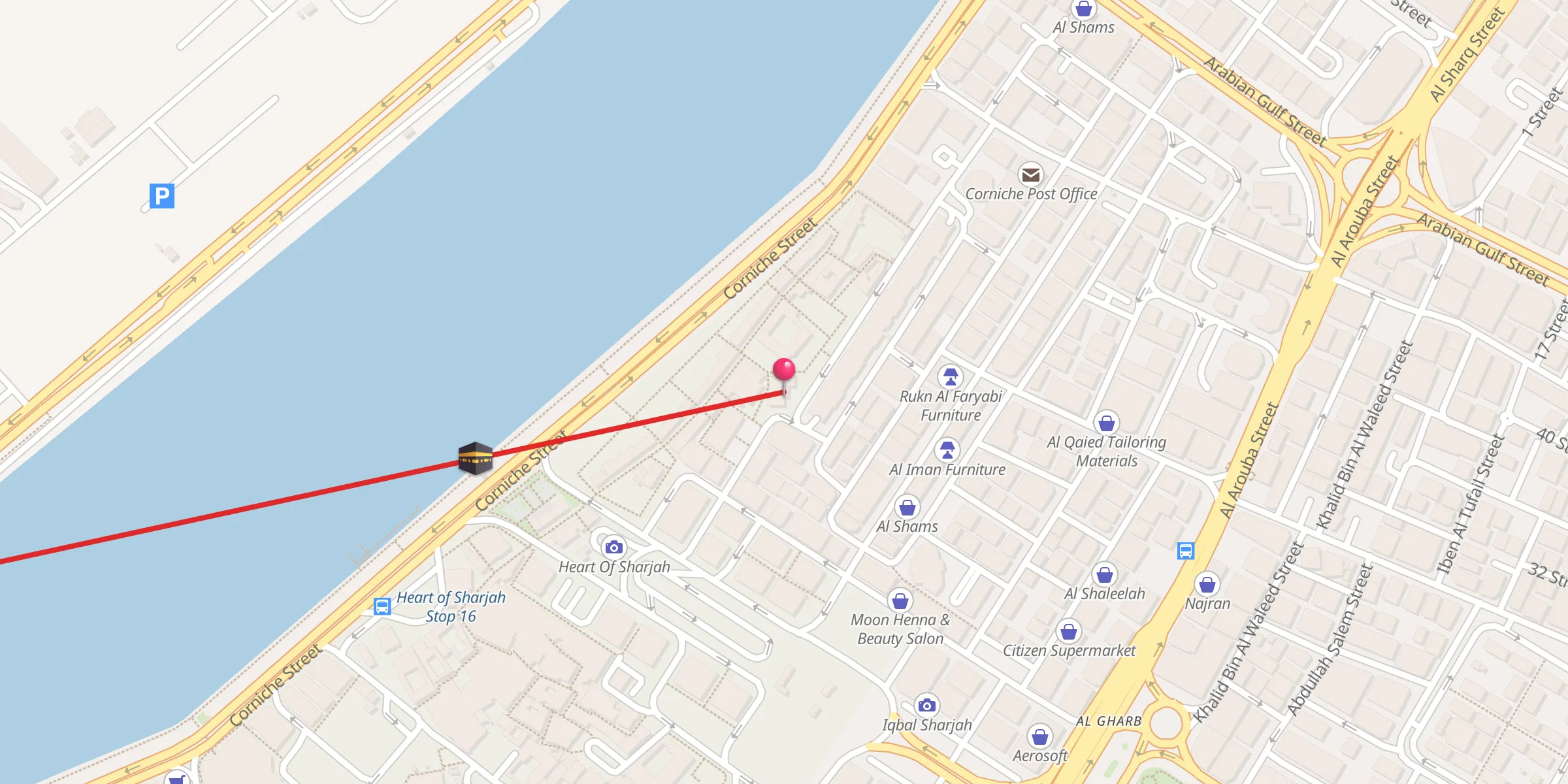 Carte de localisation : Al Daleel Mosque