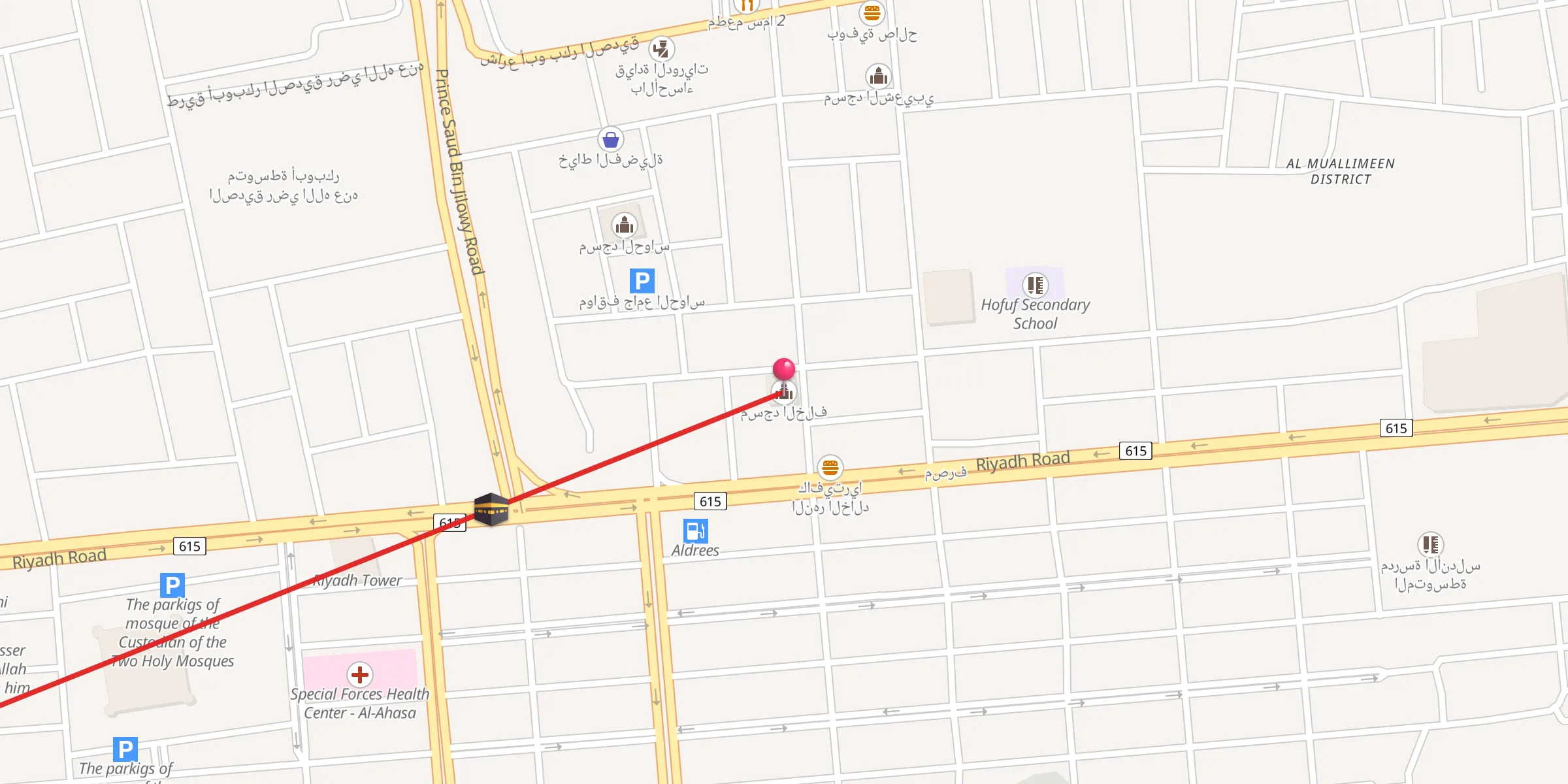 Carte de localisation : مسجد الخلف