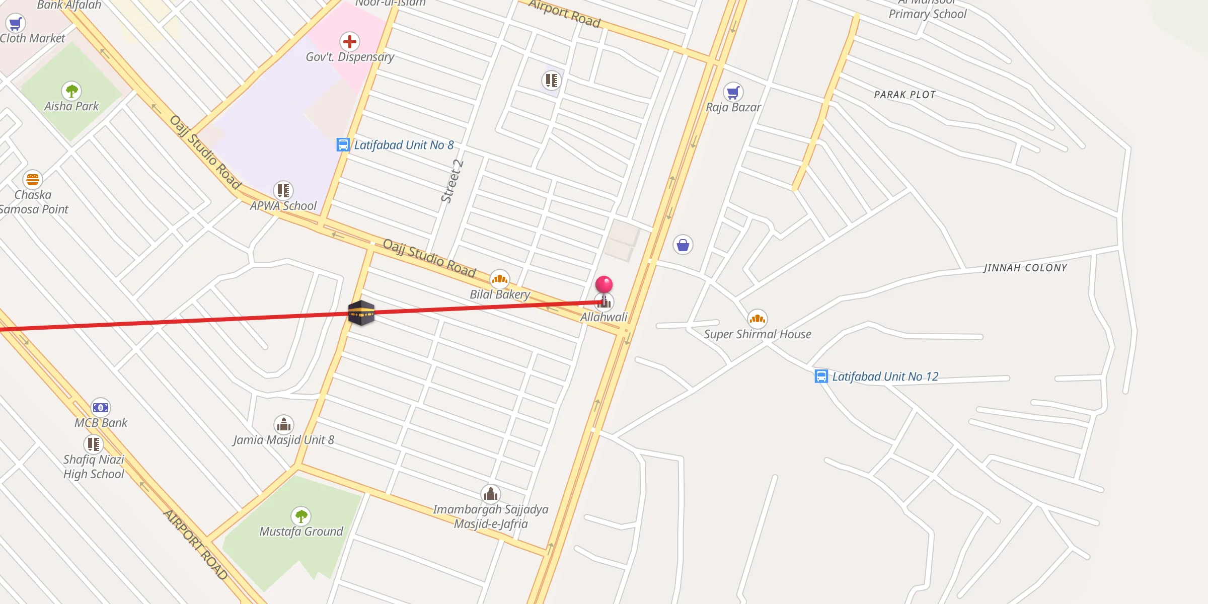 Carte de localisation : Allahwali