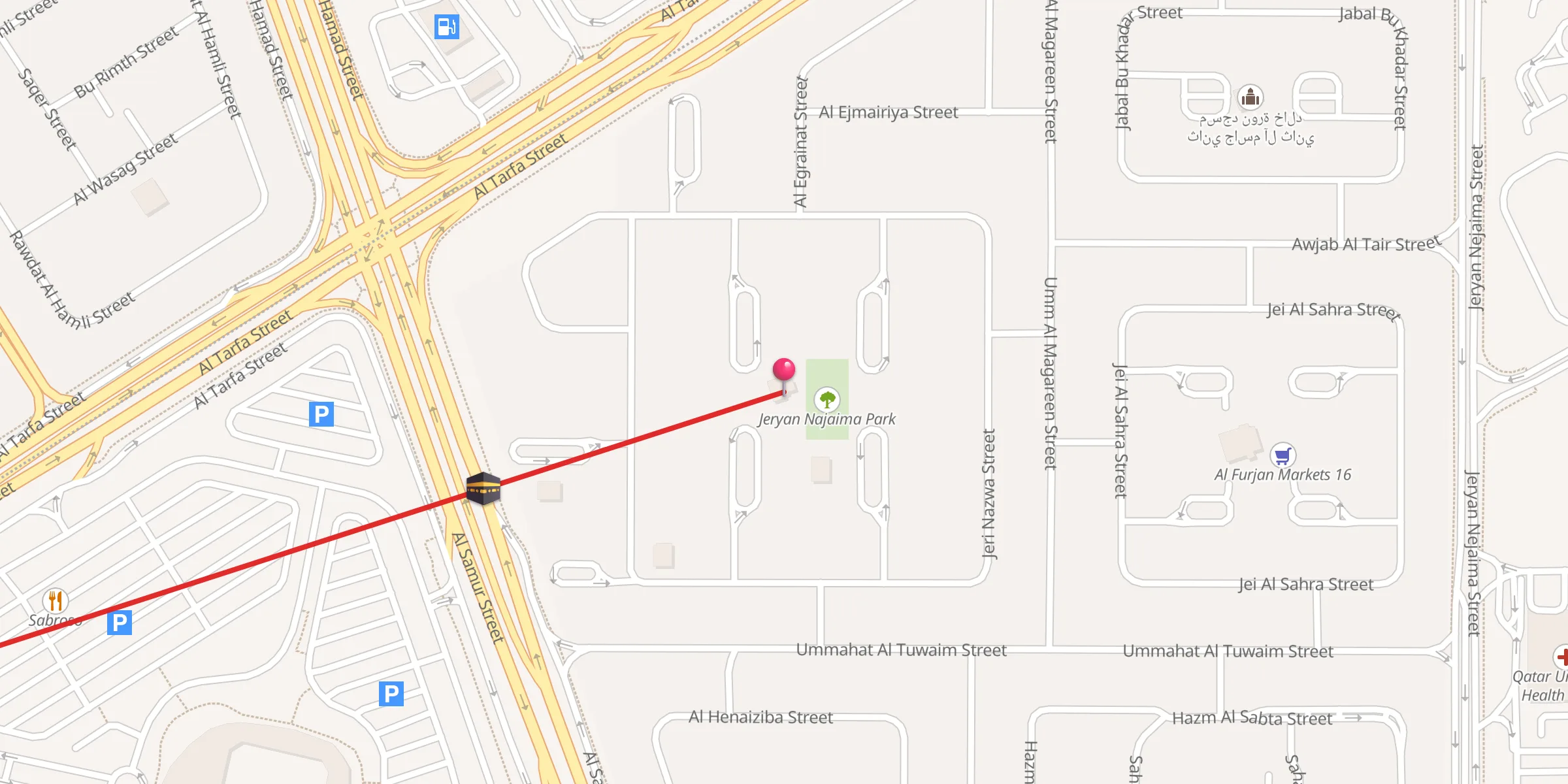 Carte de localisation : Nasser Khaled Al-Rabban
