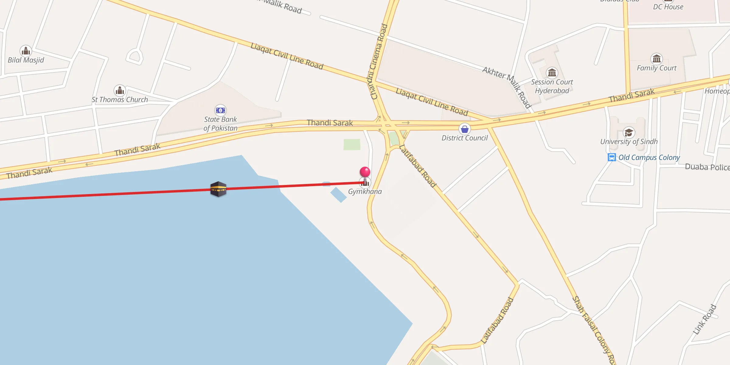 Carte de localisation : Gymkhana