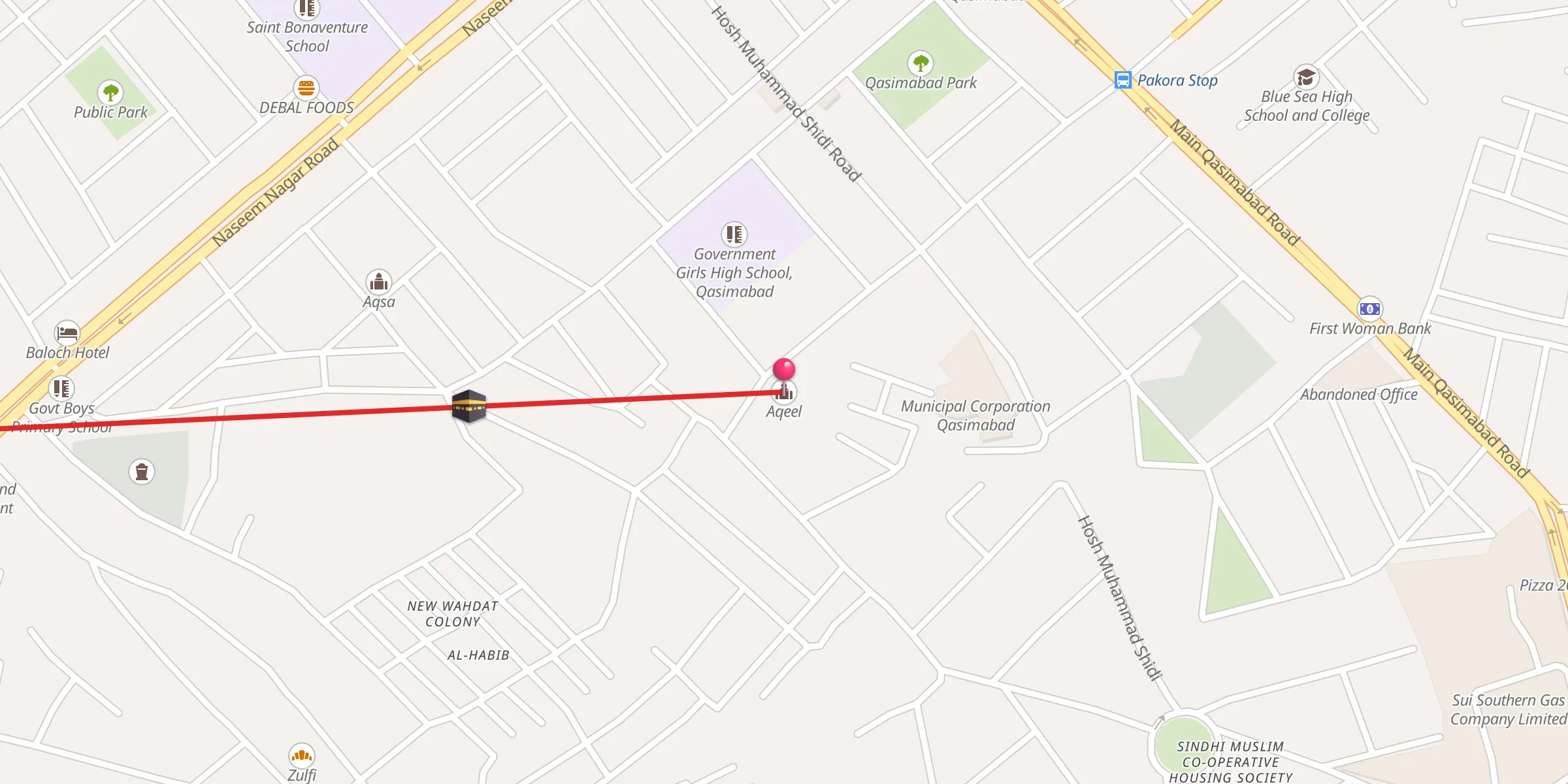 Carte de localisation : Aqeel