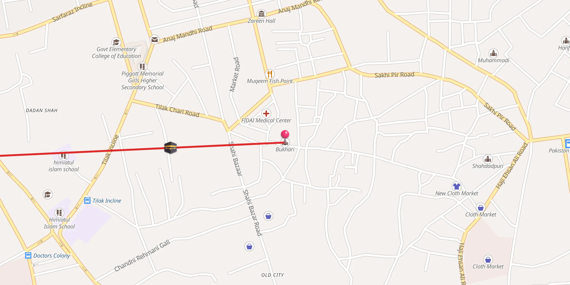 Carte de localisation : Bukhari