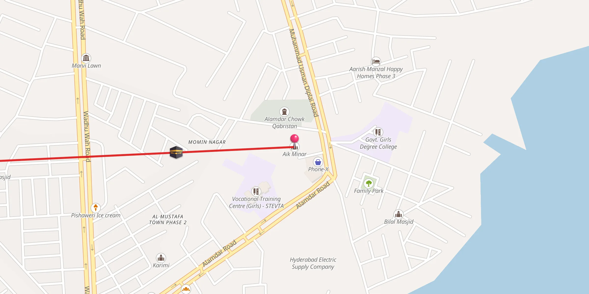 Carte de localisation : Aik Minar