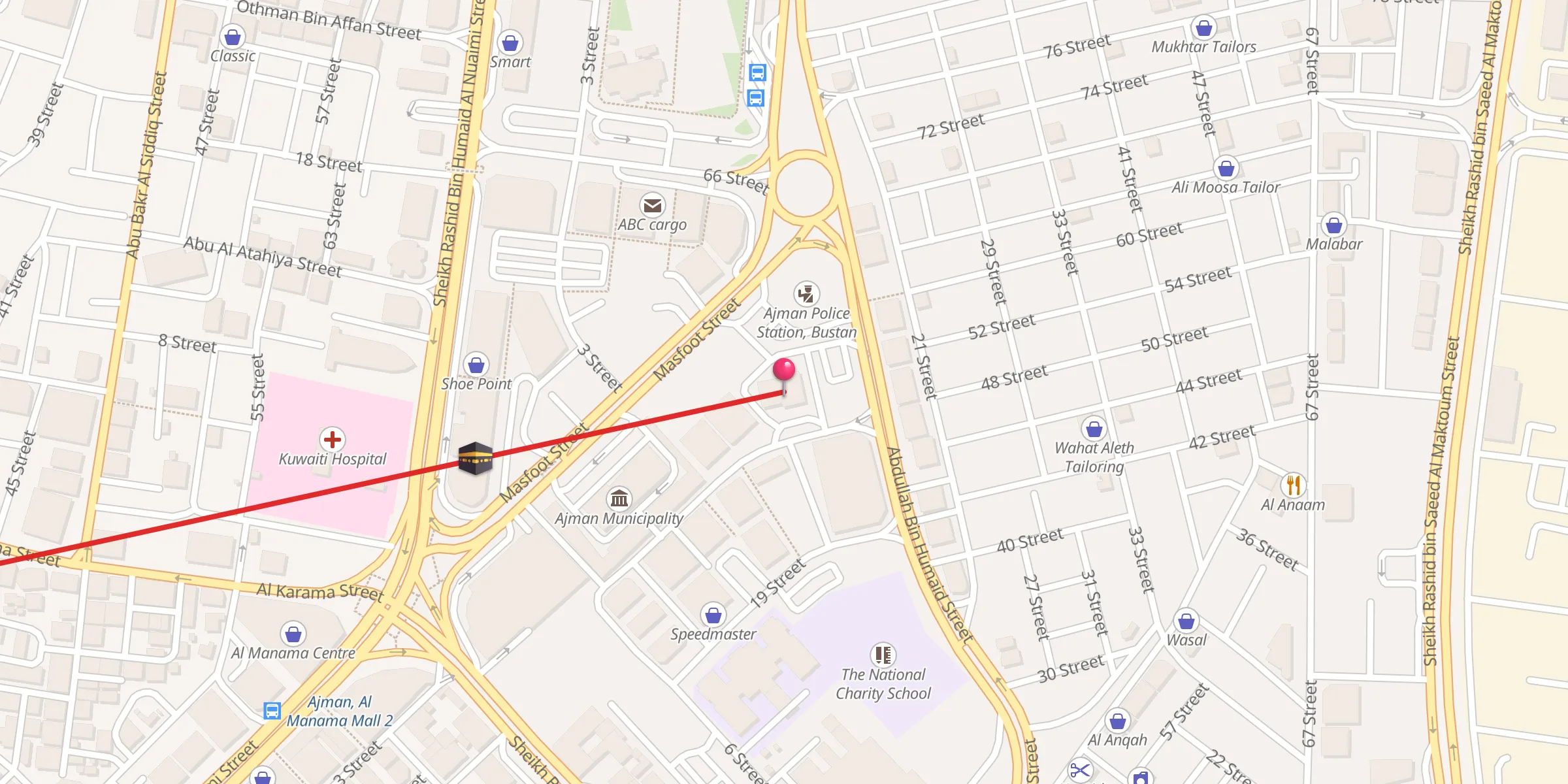 Carte de localisation : Masjid Abdullah Omran Street