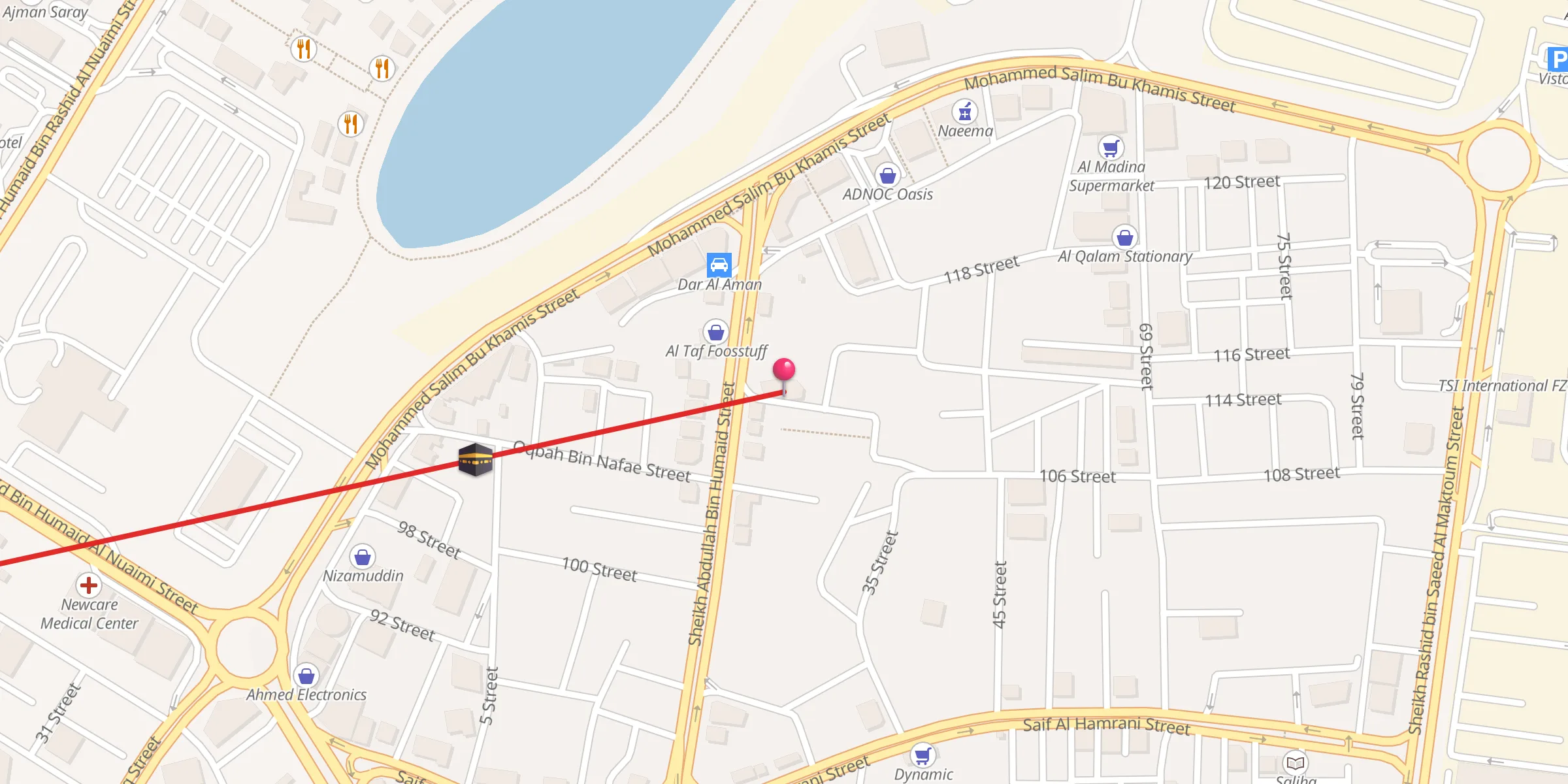 Carte de localisation : Mohammed Obaid Al Zaabi Mosque