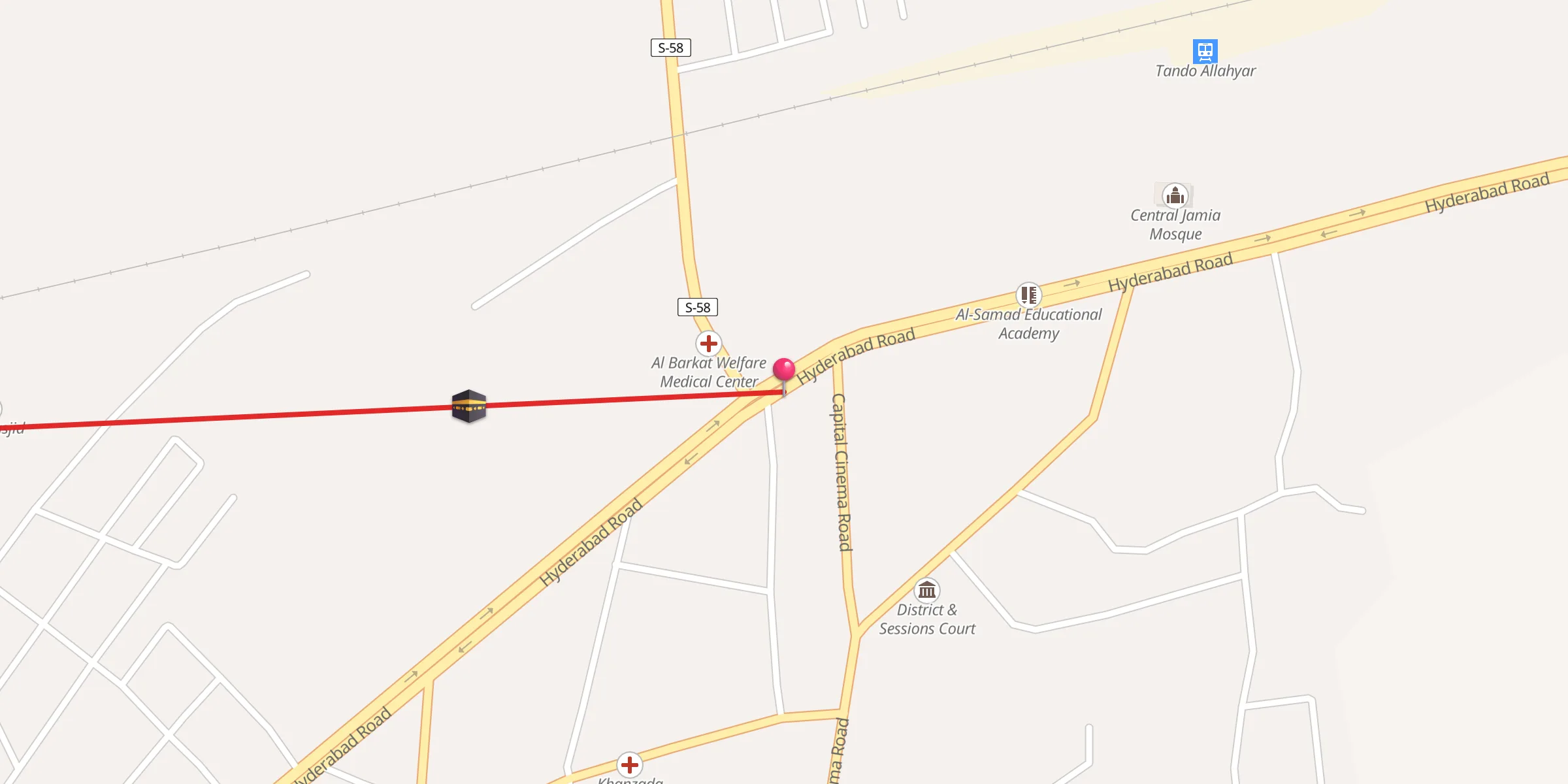 Carte de localisation : Central Eid Gah