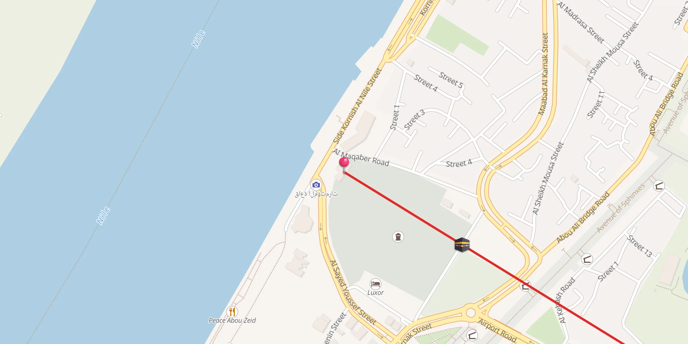 Carte de localisation : Elsaid Youssef Elhagagy