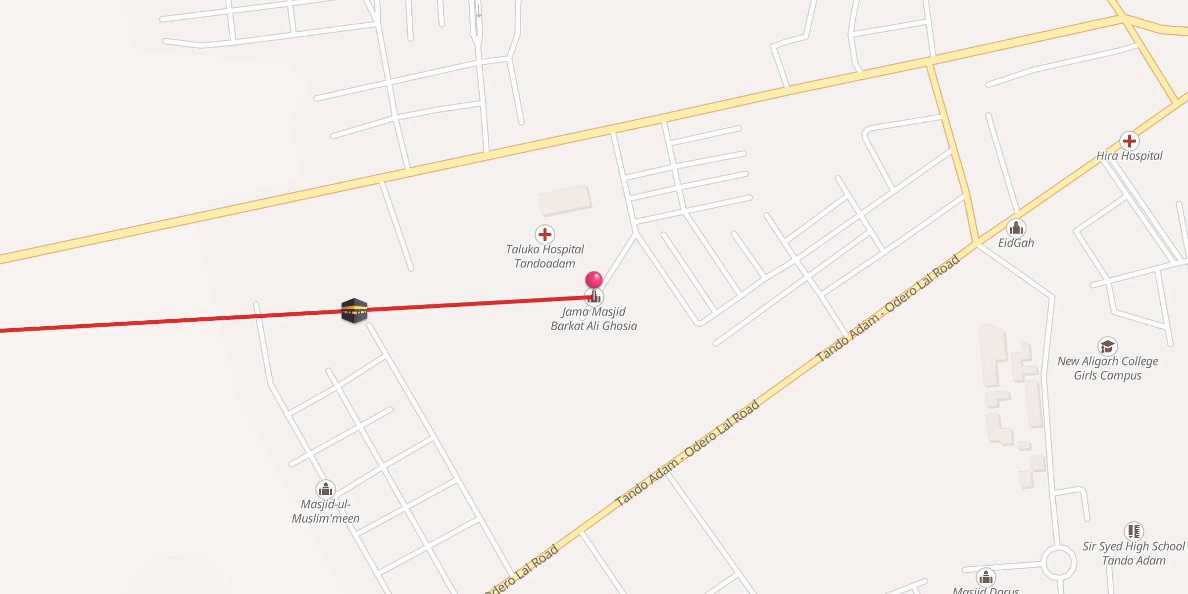 Carte de localisation : Jama Masjid Barkat Ali Ghosia
